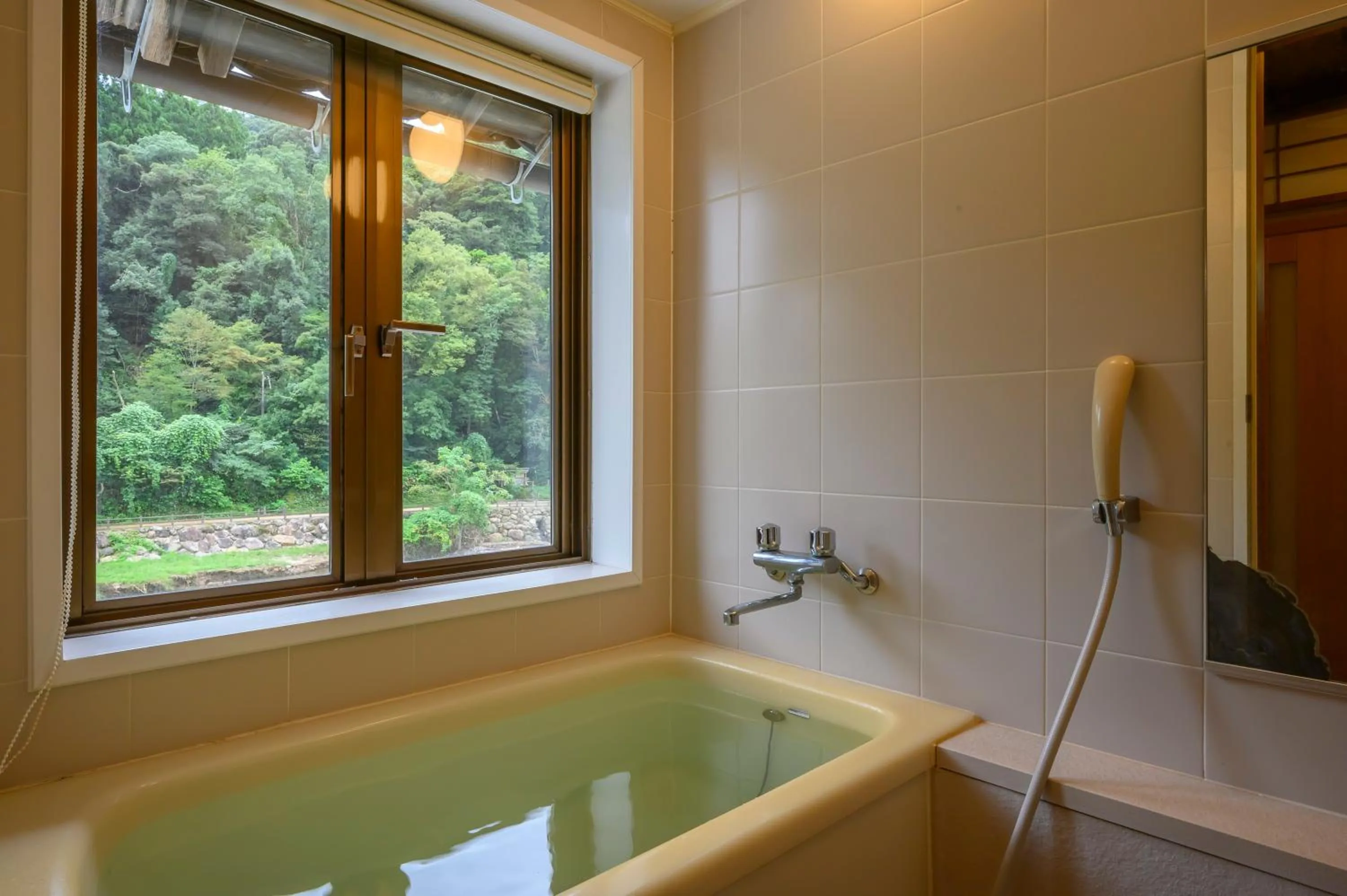 Hot Spring Bath in Ryokan Ohashi