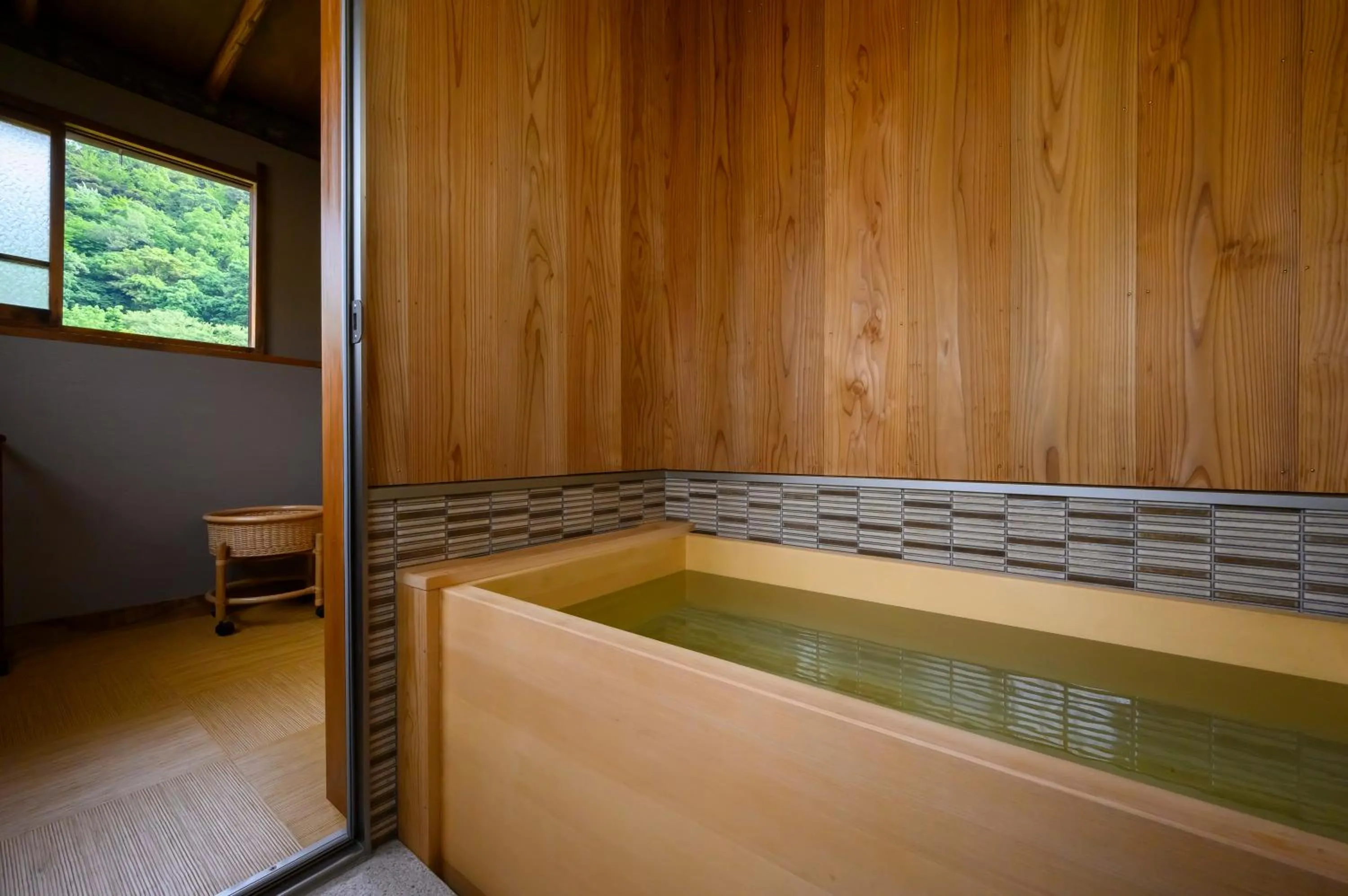Hot Spring Bath in Ryokan Ohashi