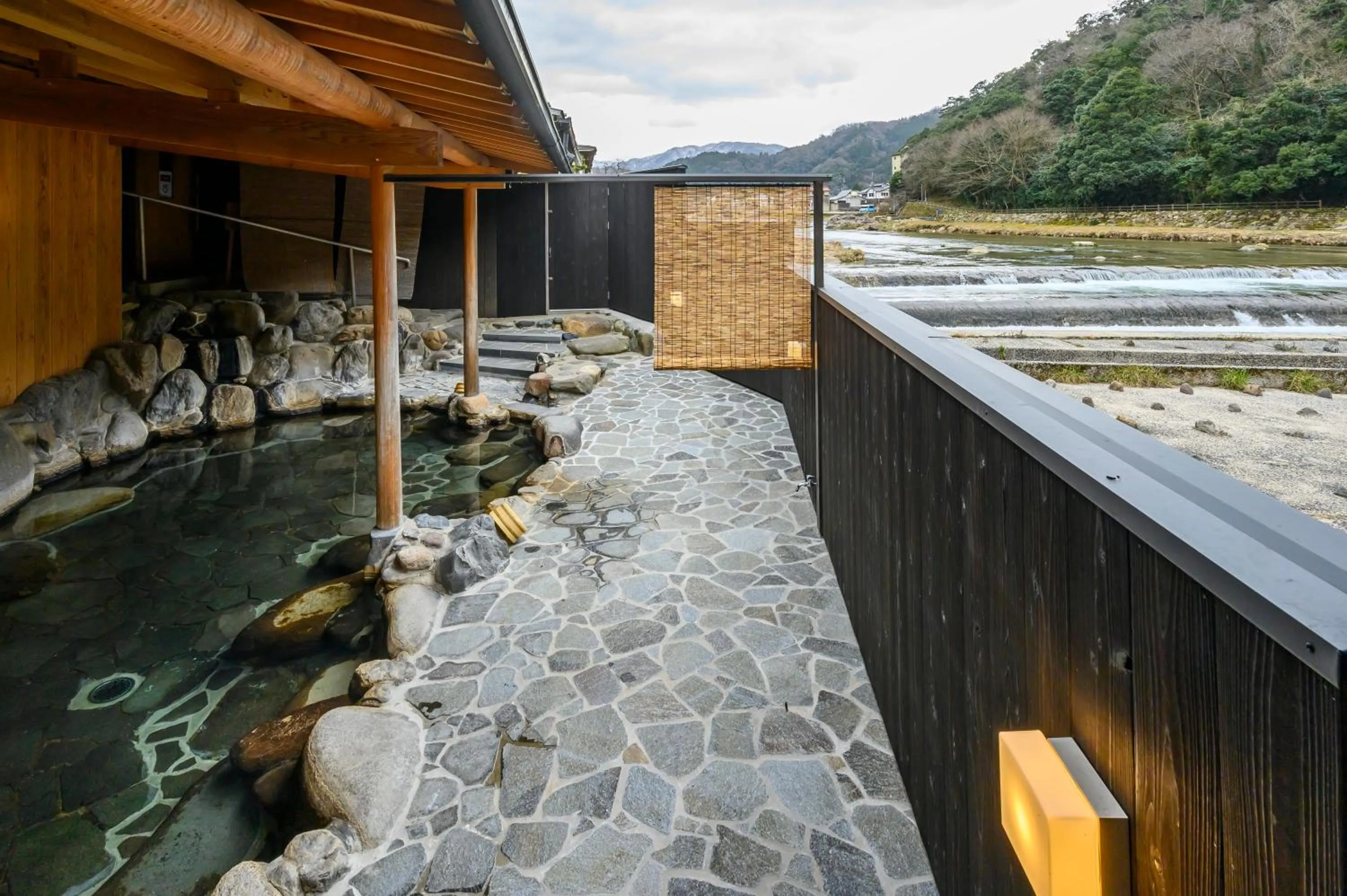 Hot Spring Bath in Ryokan Ohashi