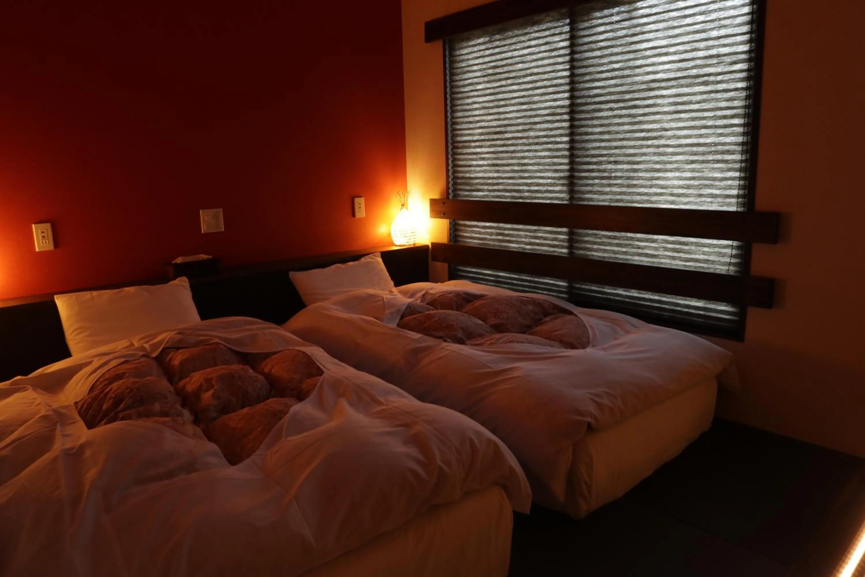 Bedroom, Bed in Shirakaba