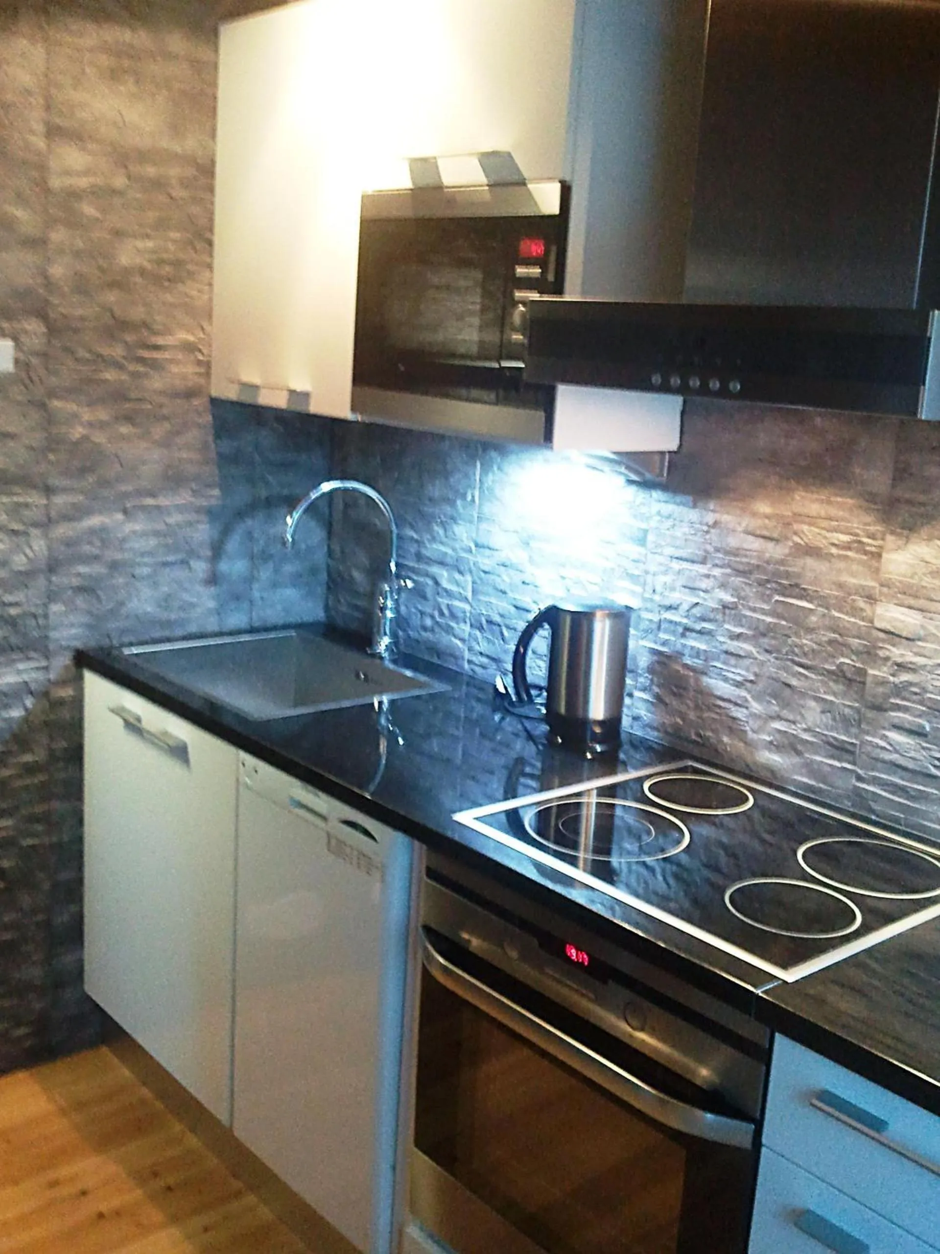 Kitchen or kitchenette in Hippu Apartment