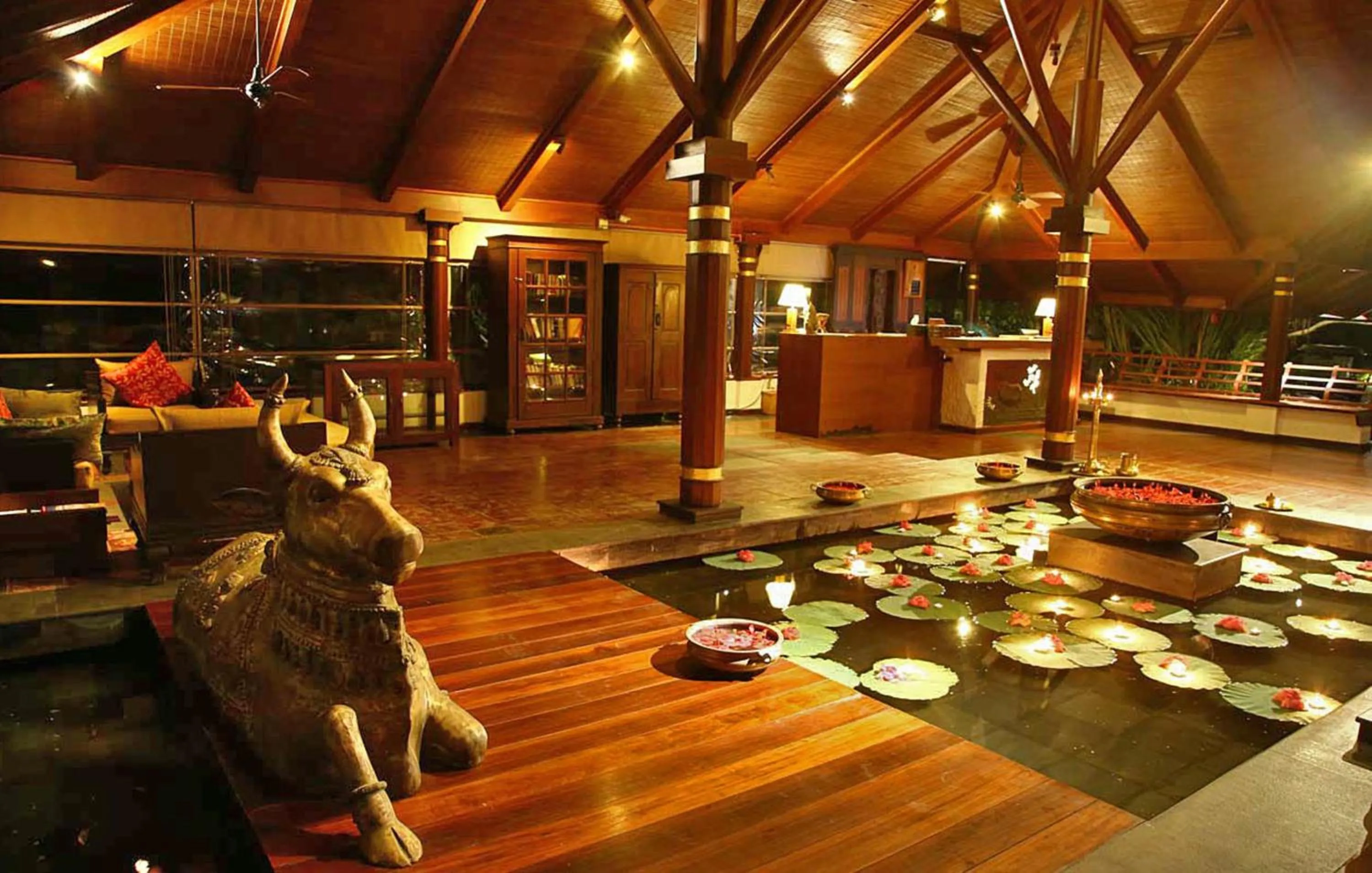 Lobby or reception in Niraamaya Wellness Retreats, Surya Samudra, Kovalam