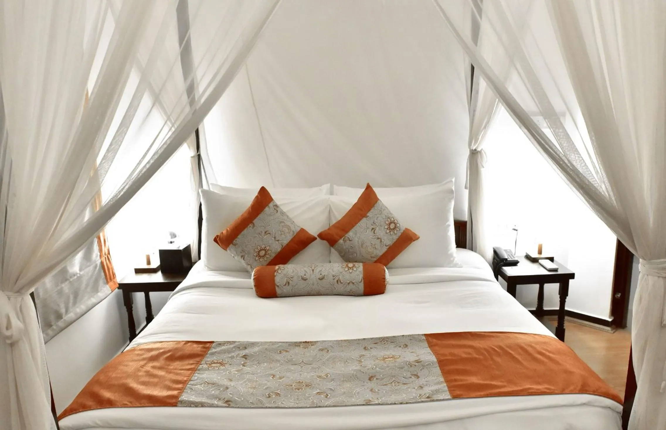 Bed in Niraamaya Wellness Retreats, Surya Samudra, Kovalam