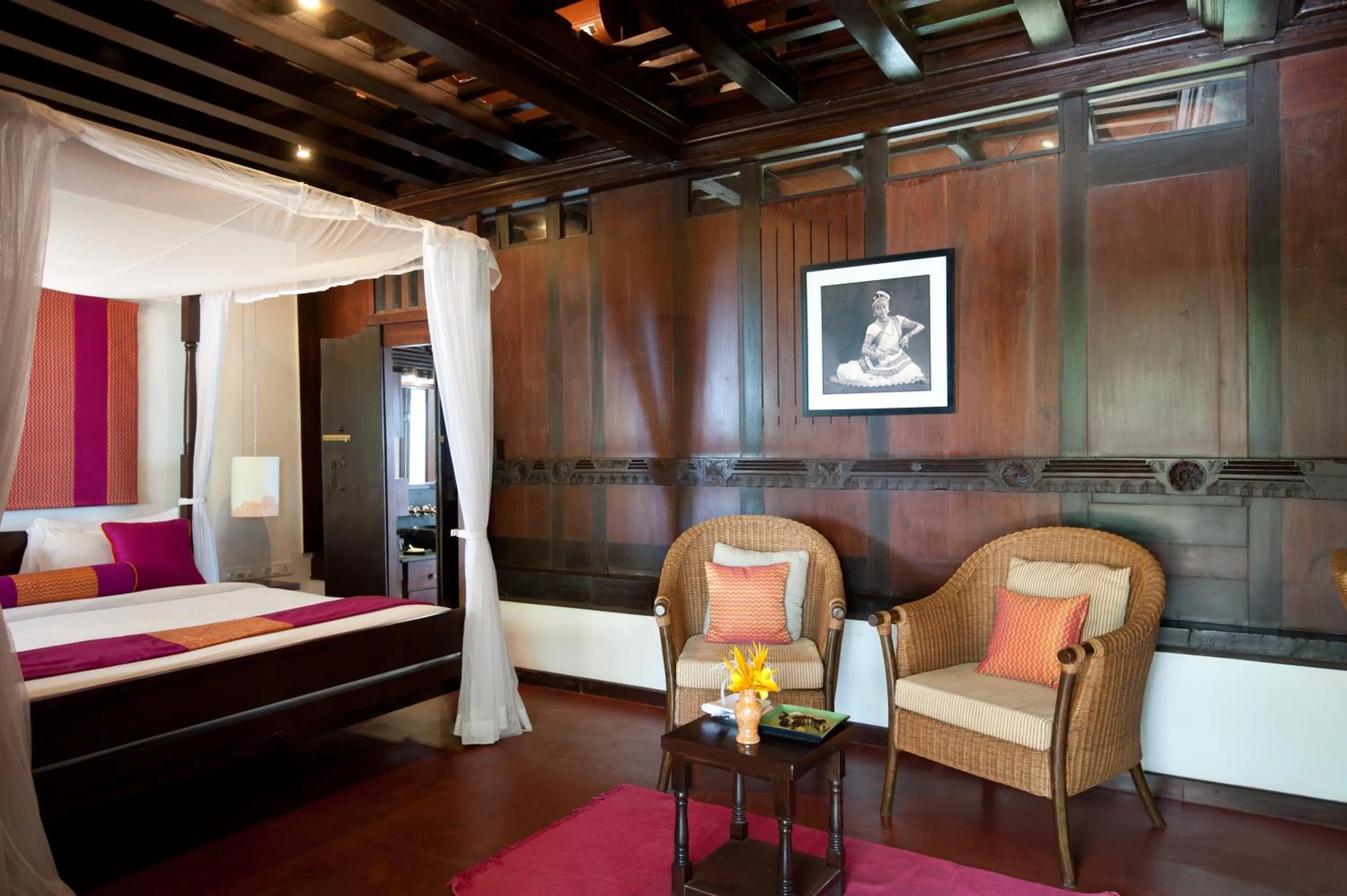 Bed in Niraamaya Wellness Retreats, Surya Samudra, Kovalam