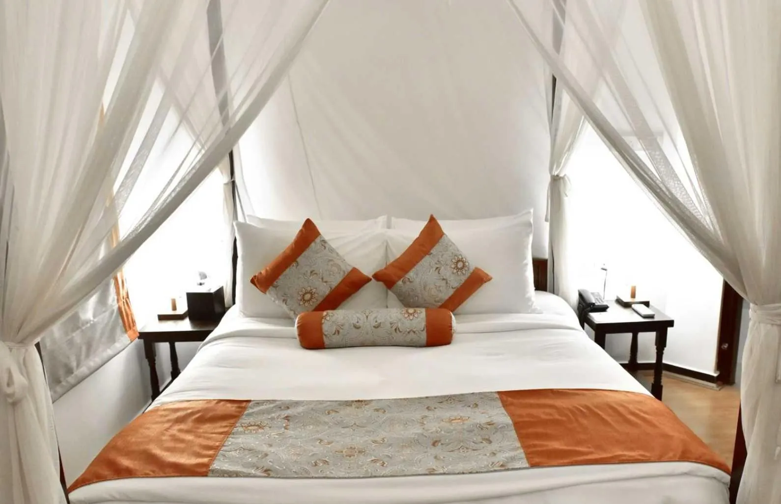 Bed in Niraamaya Wellness Retreats, Surya Samudra, Kovalam