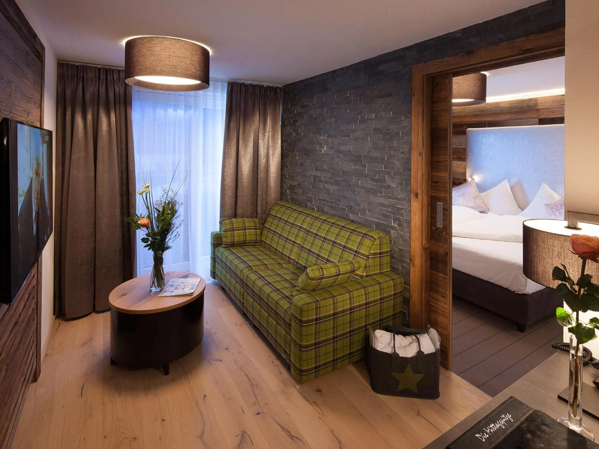 Decorative detail, Bed in Boutique Hotel die Mittagspitze Superior