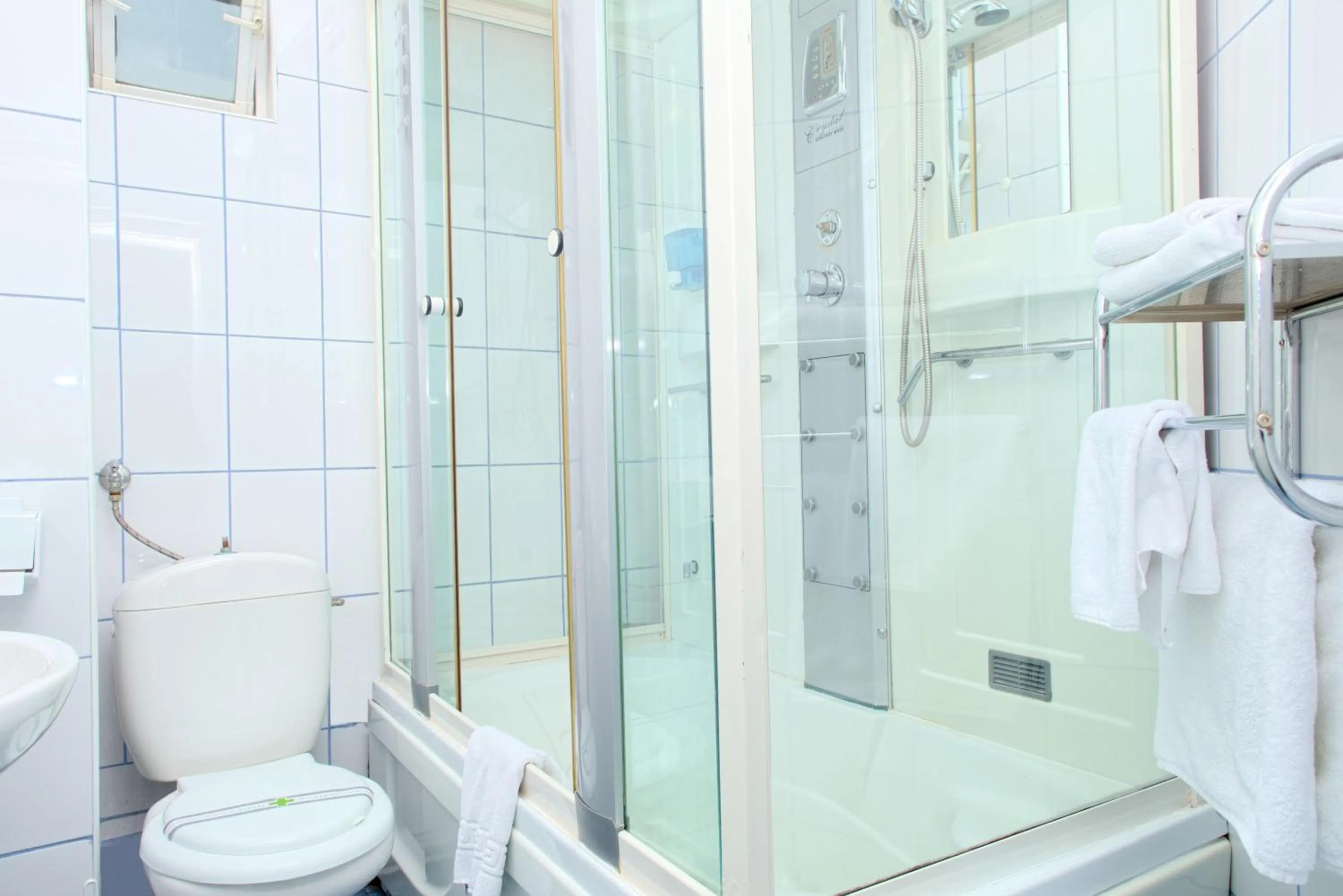 Bathroom in Pensiunea Leo