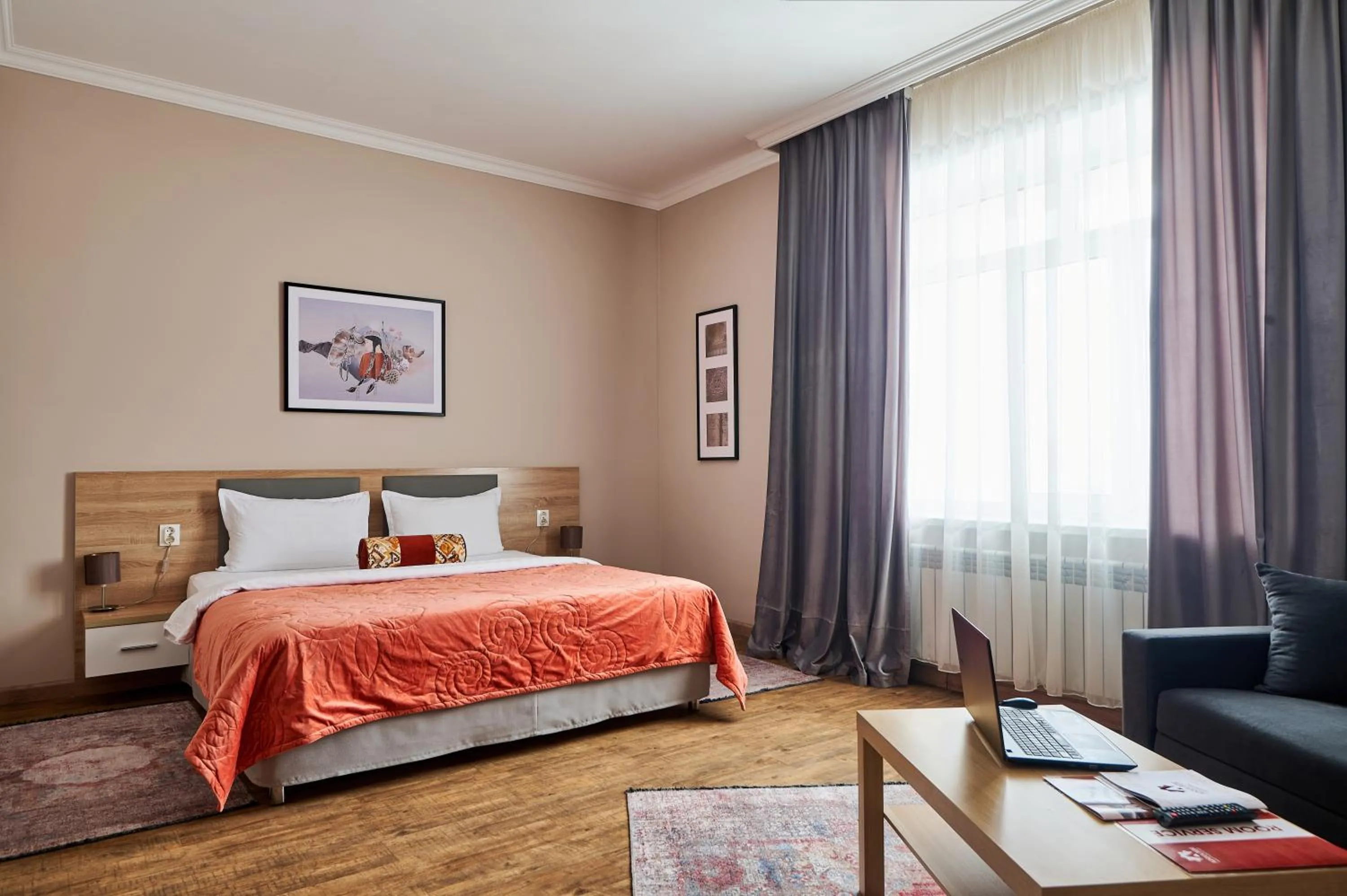 Bed in Aisha Bibi Hotel & Spa