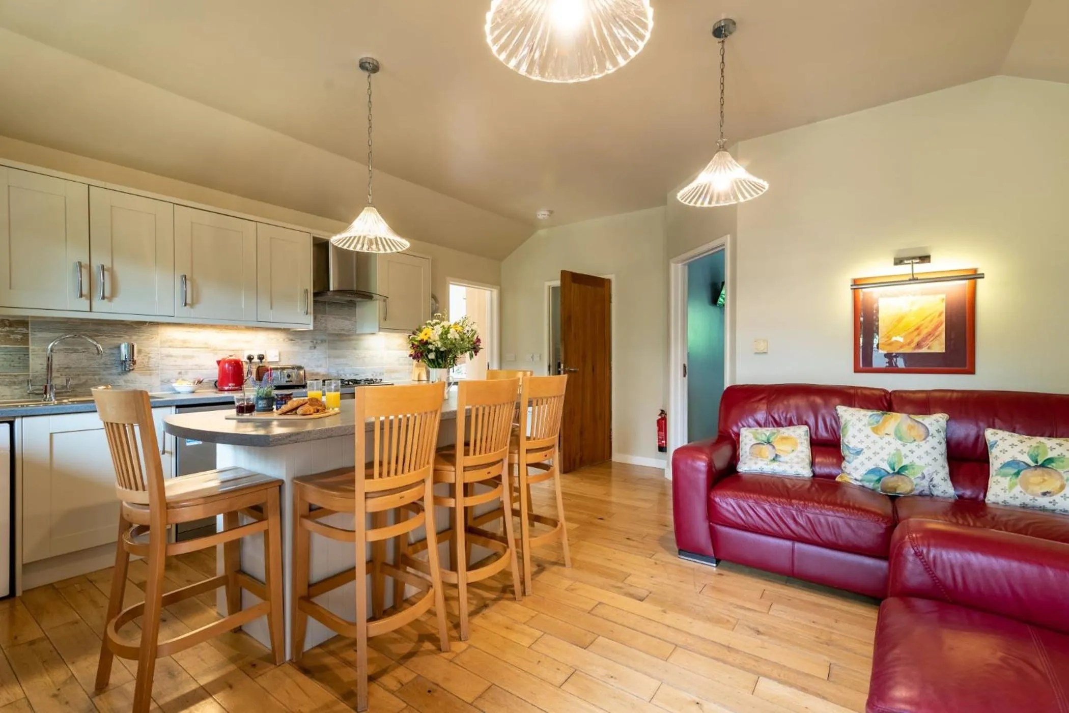 Living room in Tor Farm Lodge