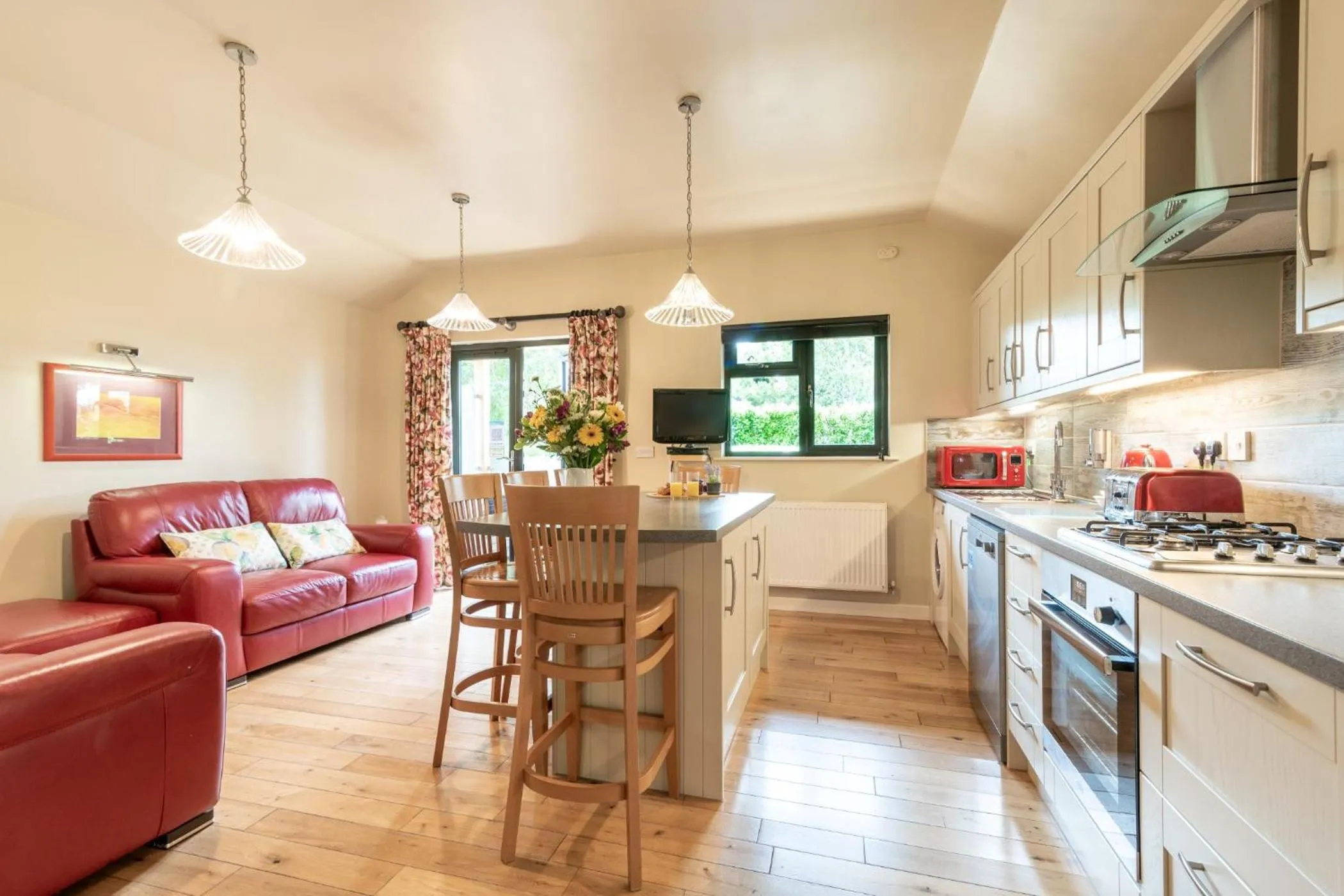 Living room in Tor Farm Lodge