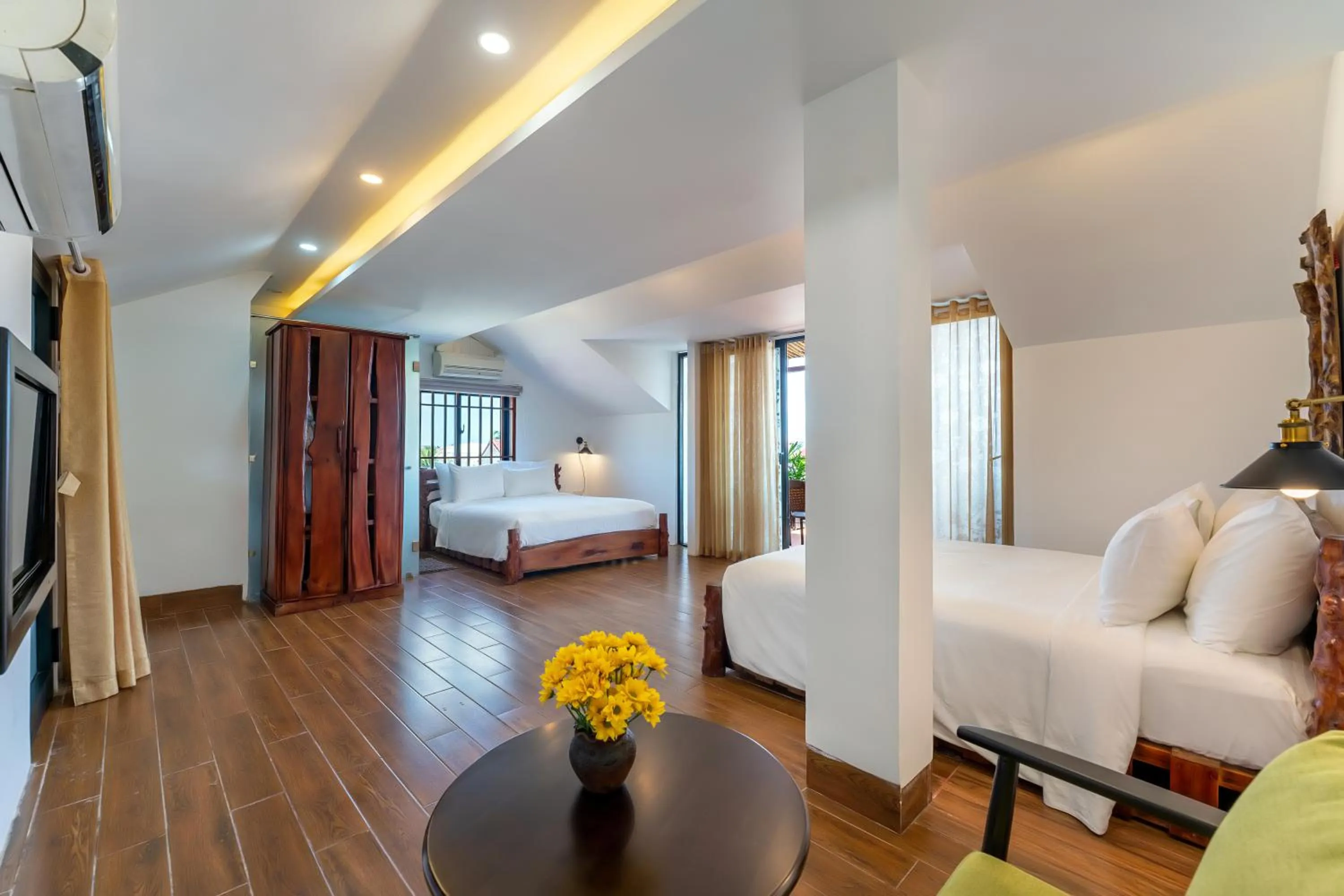 Bed in La An Old Town Hotel