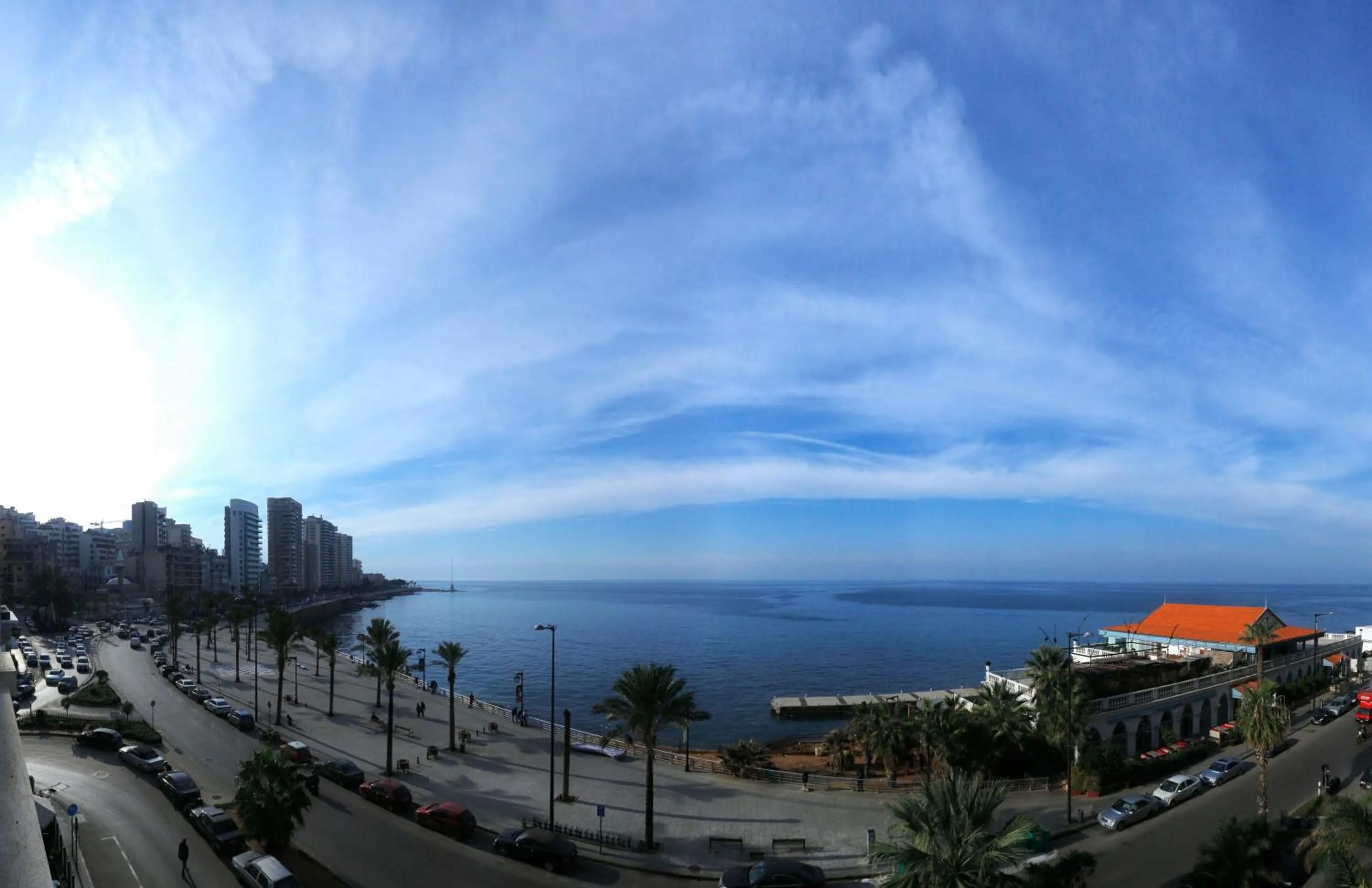 Sunset in Bayview Hotel Beirut