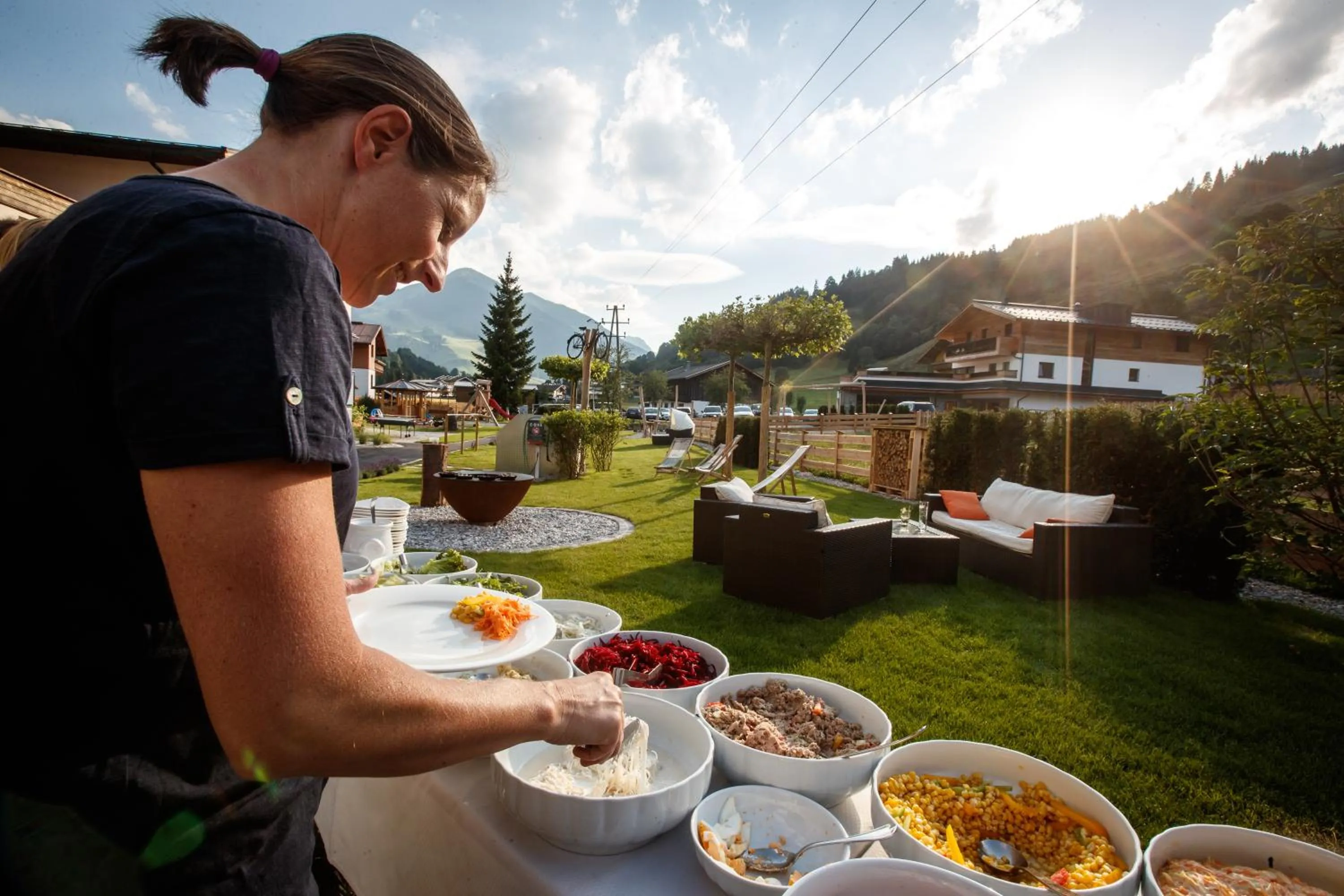 Food and drinks in Hotel Barbarahof Saalbach