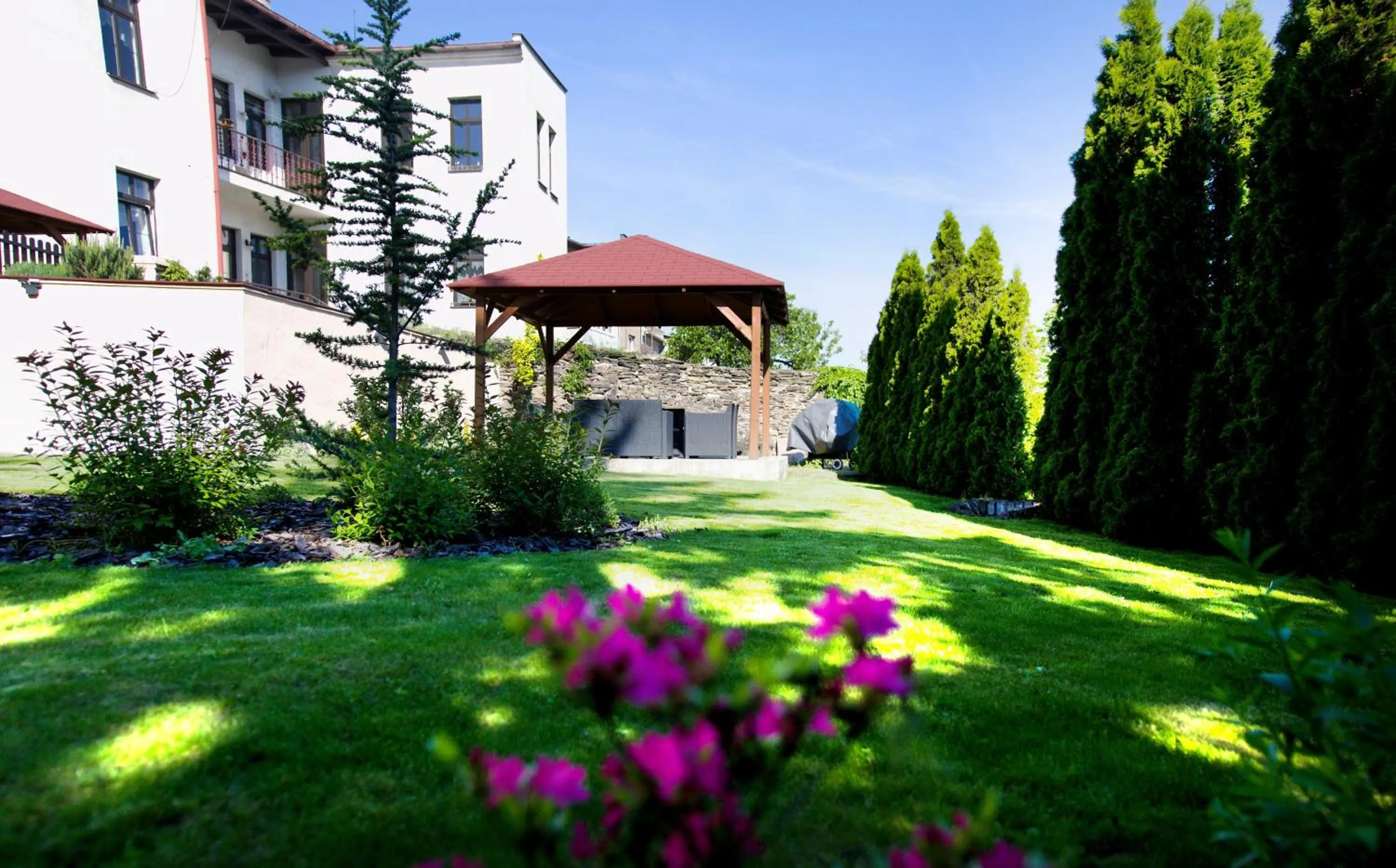 Patio in Pension Falconi