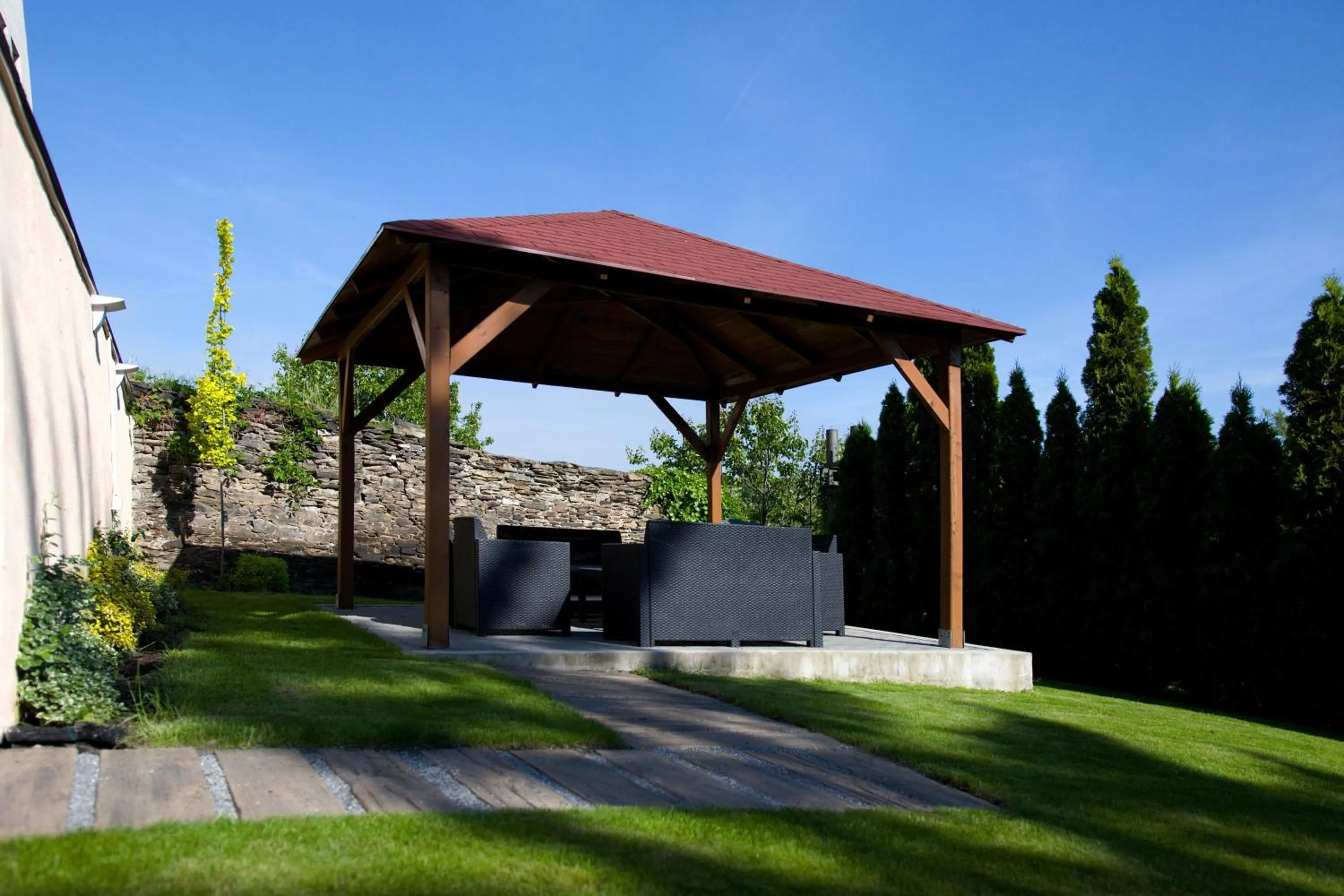 Garden in Pension Falconi