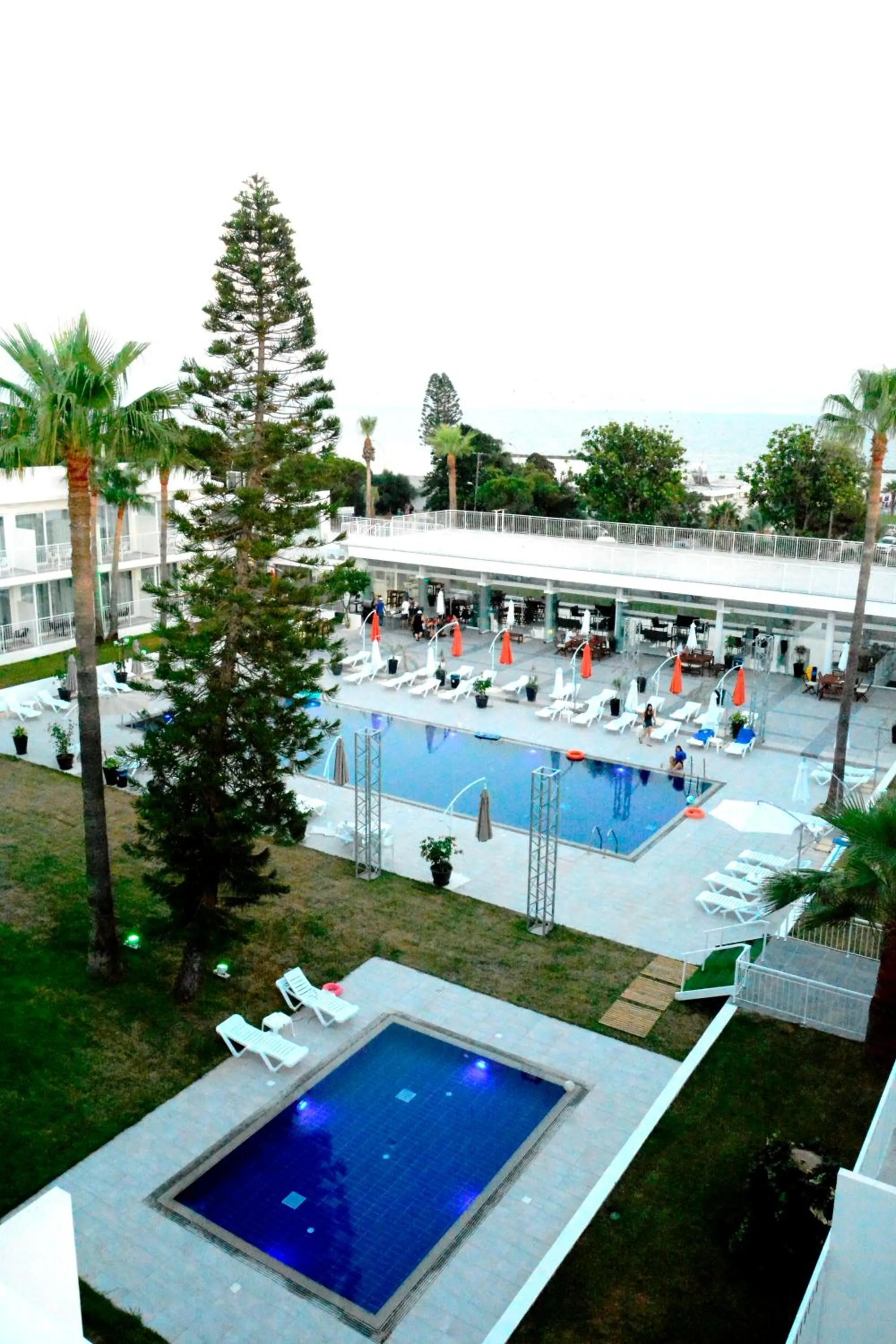 Pool view in Lysithea Hotel