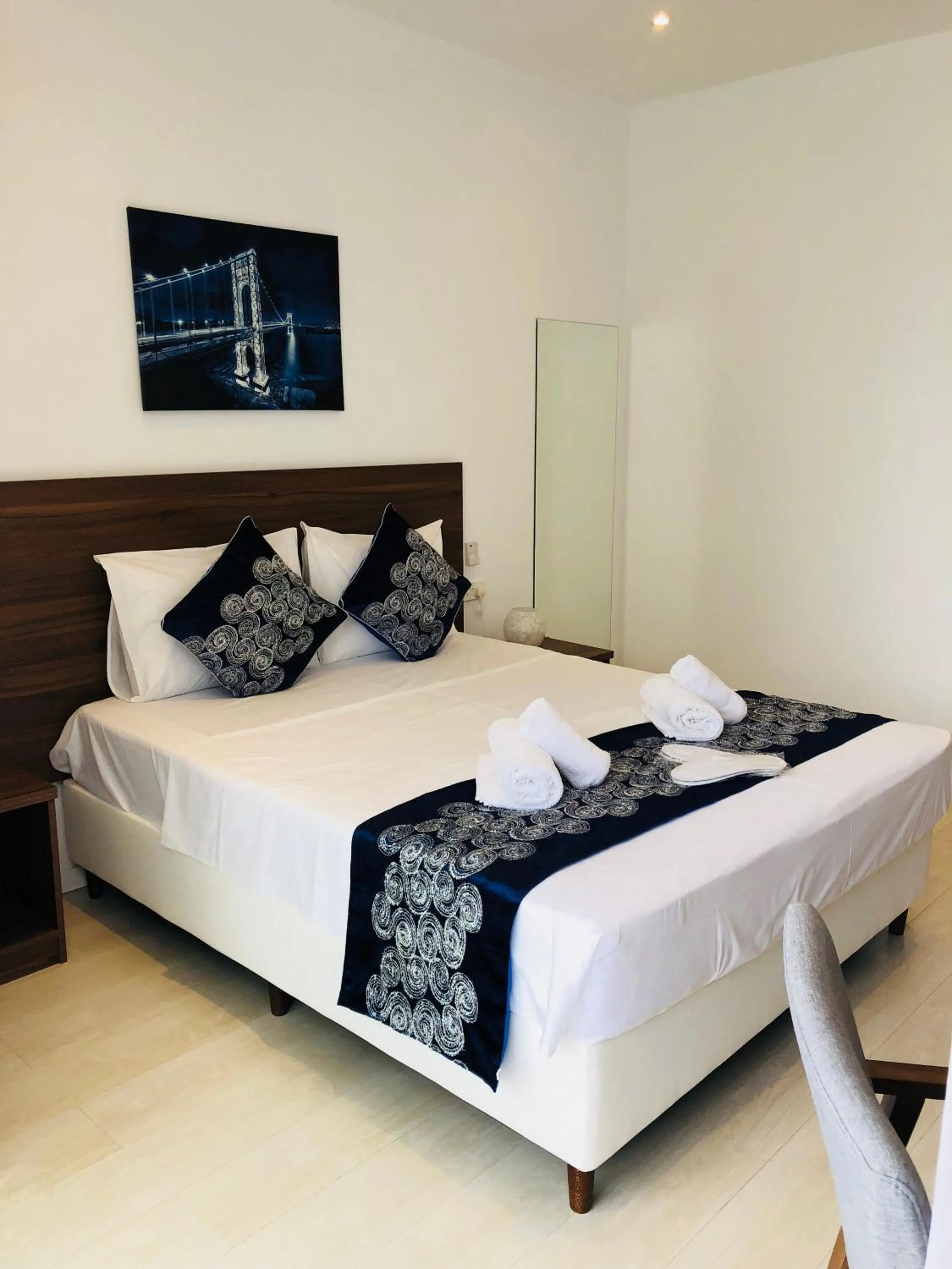 Bed in Lysithea Hotel