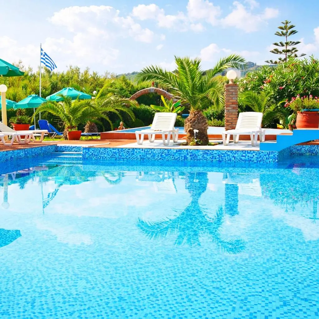 Swimming pool in Stavros Villas&Apartments