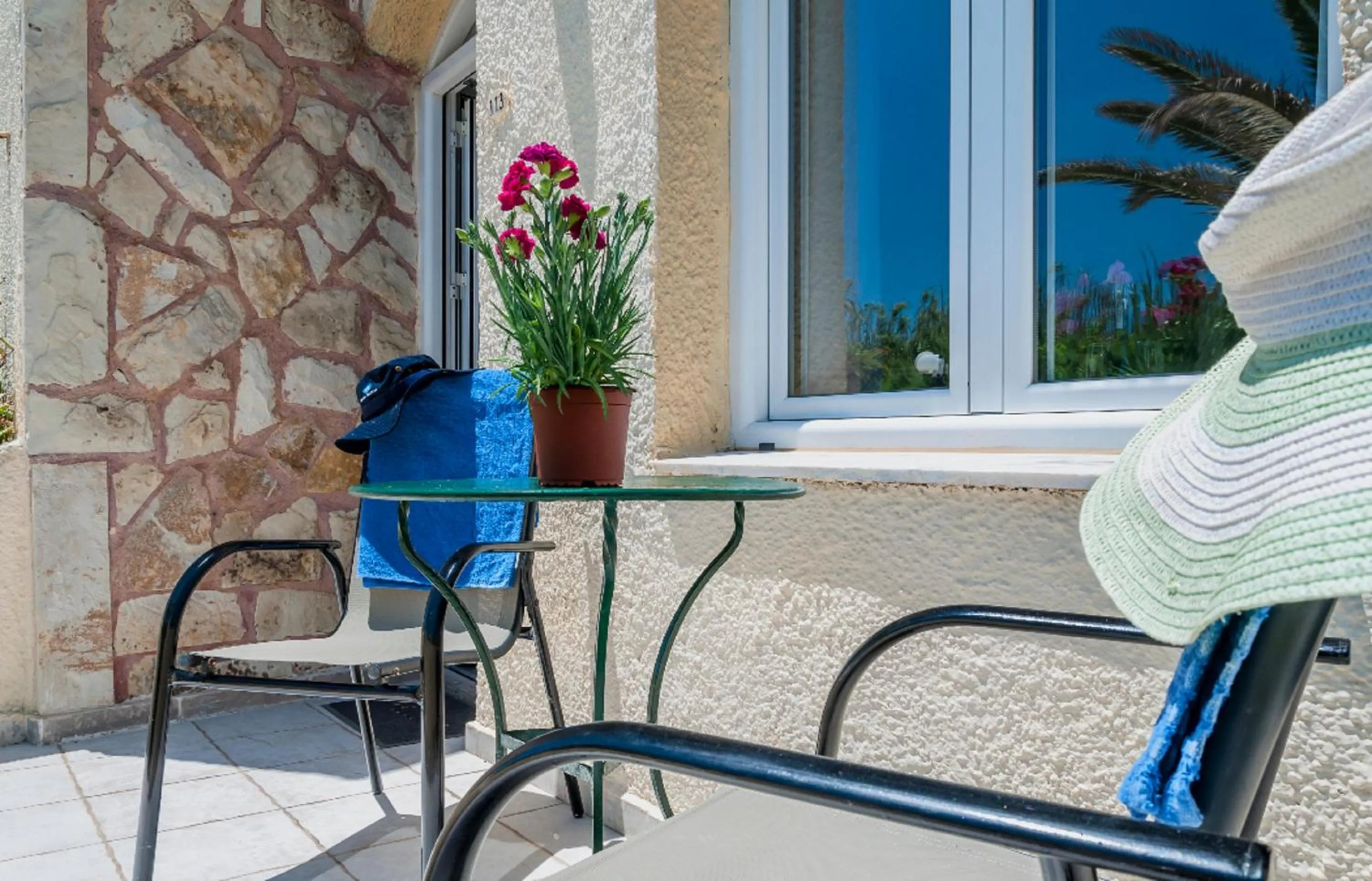 Patio in Stavros Villas&Apartments