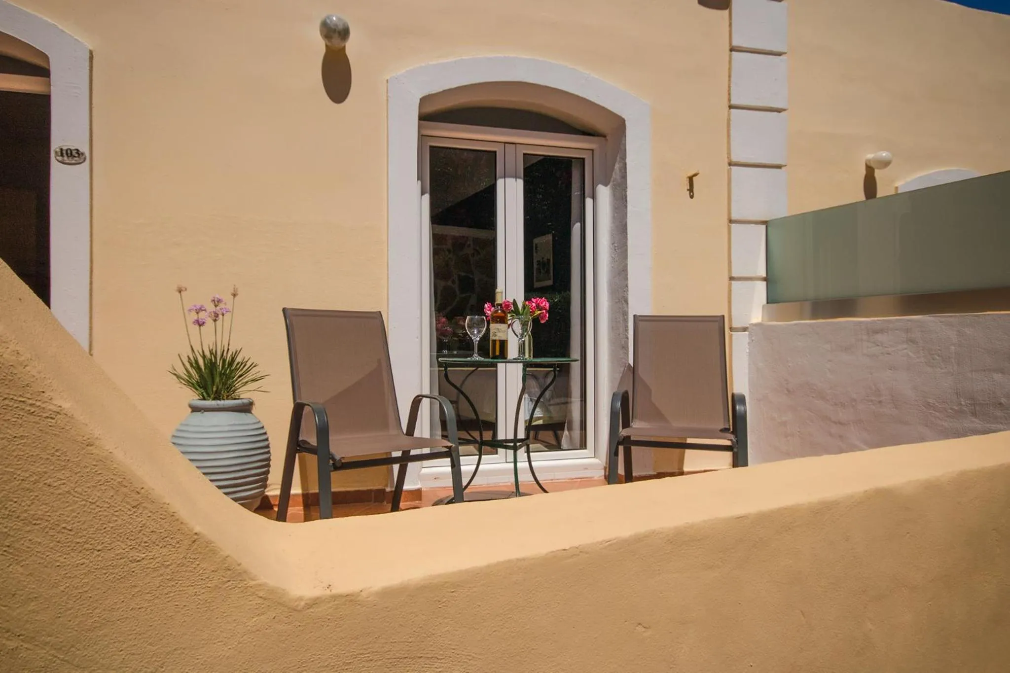 Patio in Stavros Villas&Apartments