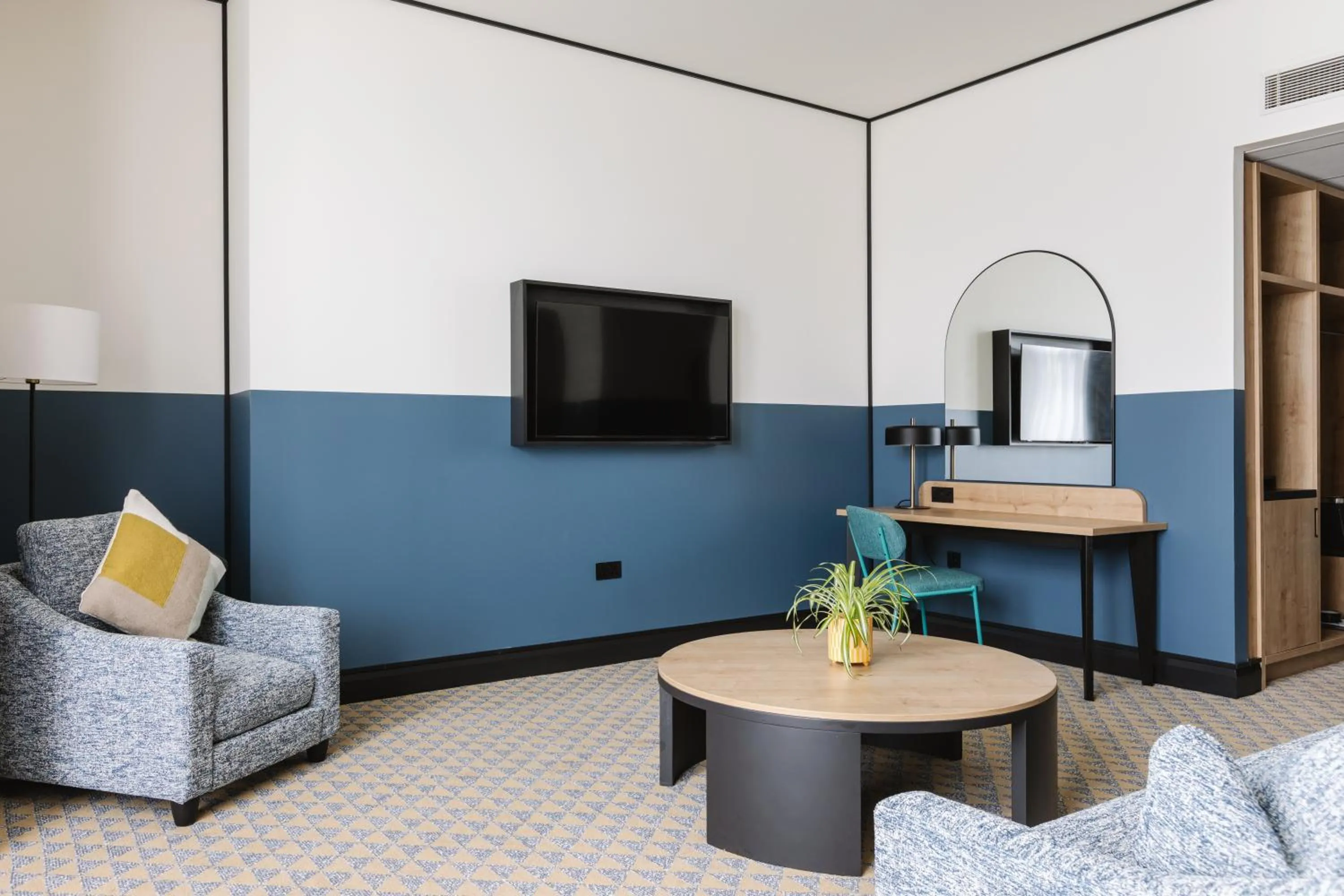 Seating area in voco Belfast by IHG