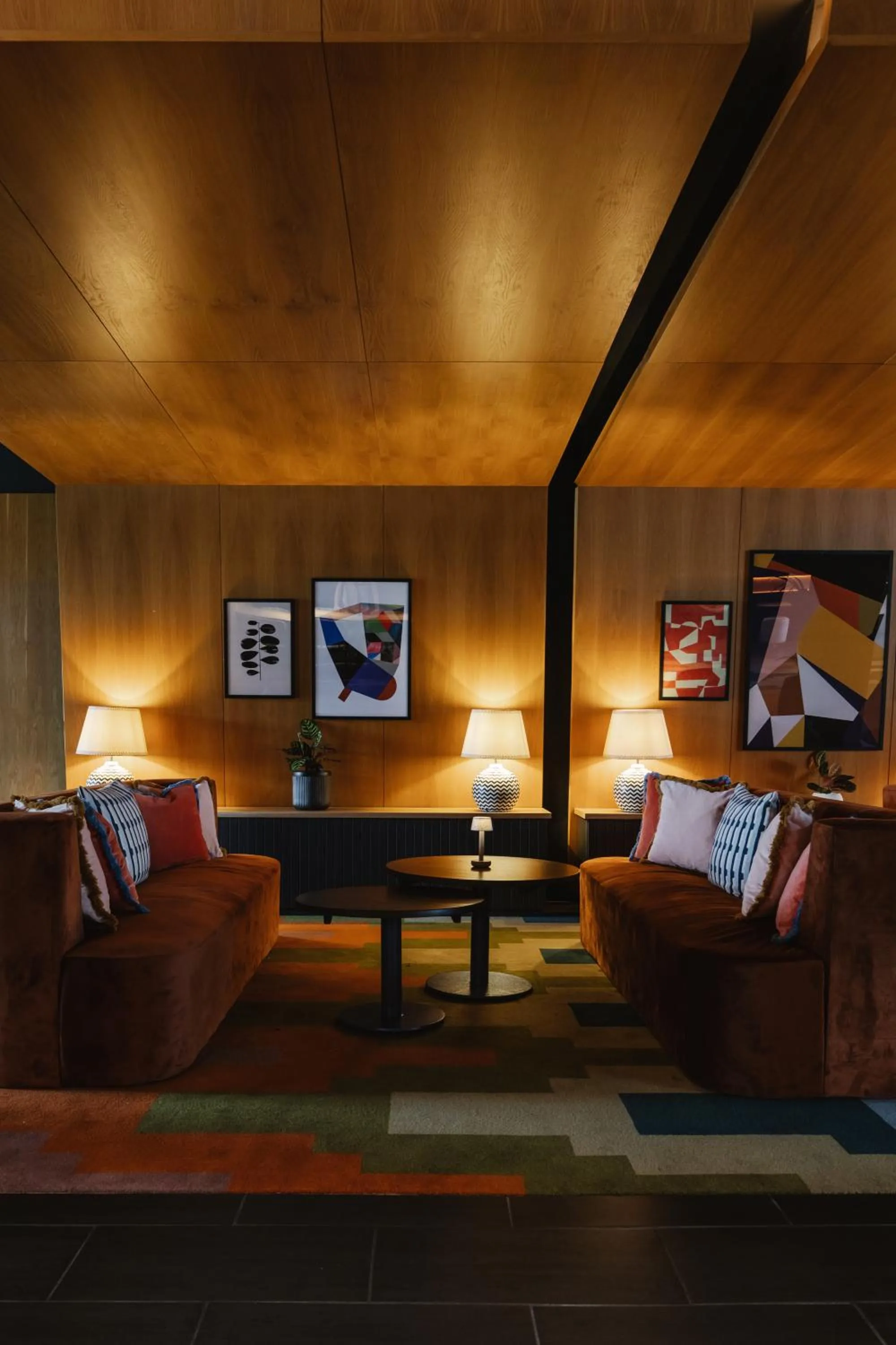 Seating area in voco Belfast by IHG