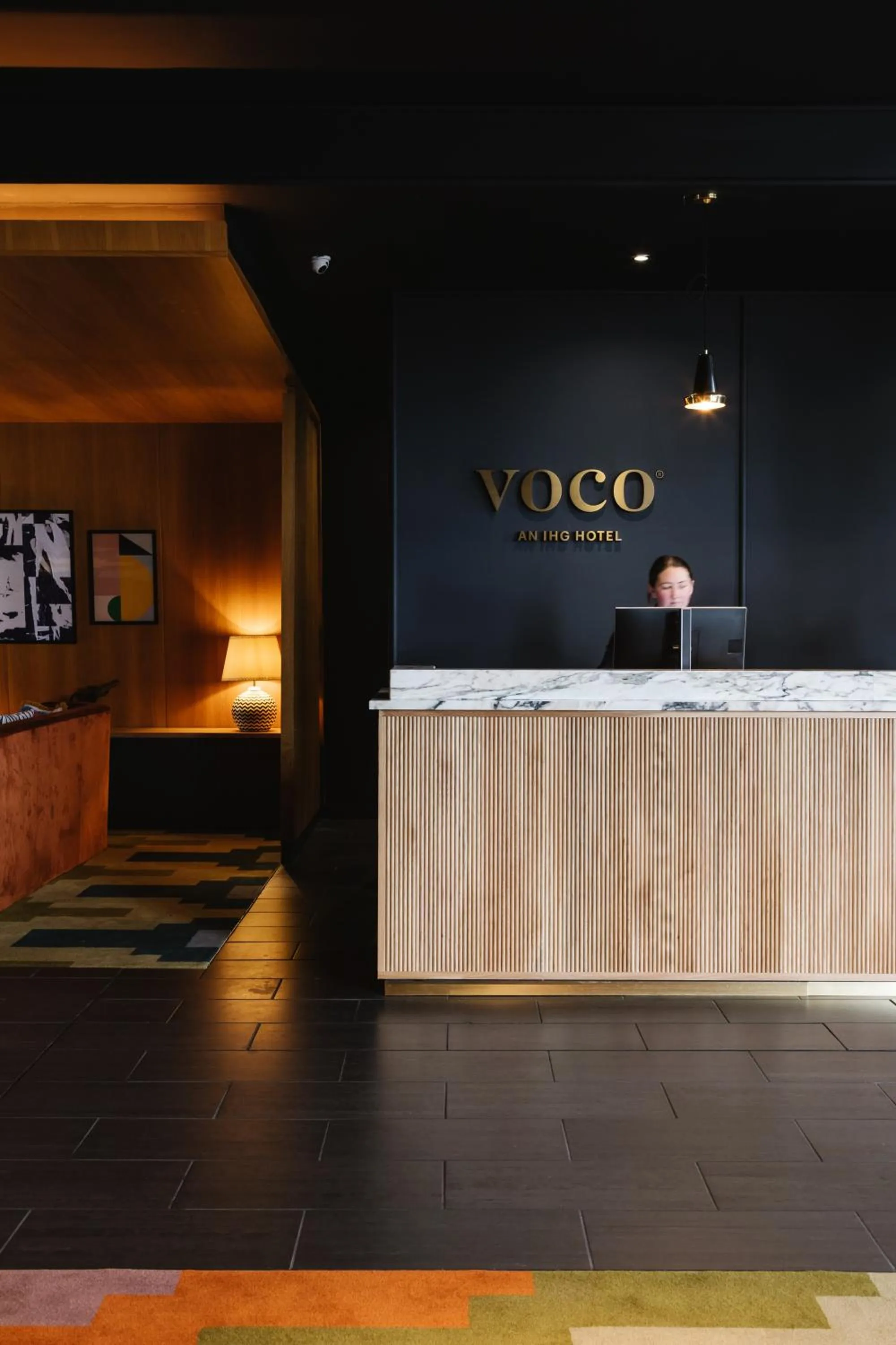 Lobby or reception in voco Belfast by IHG