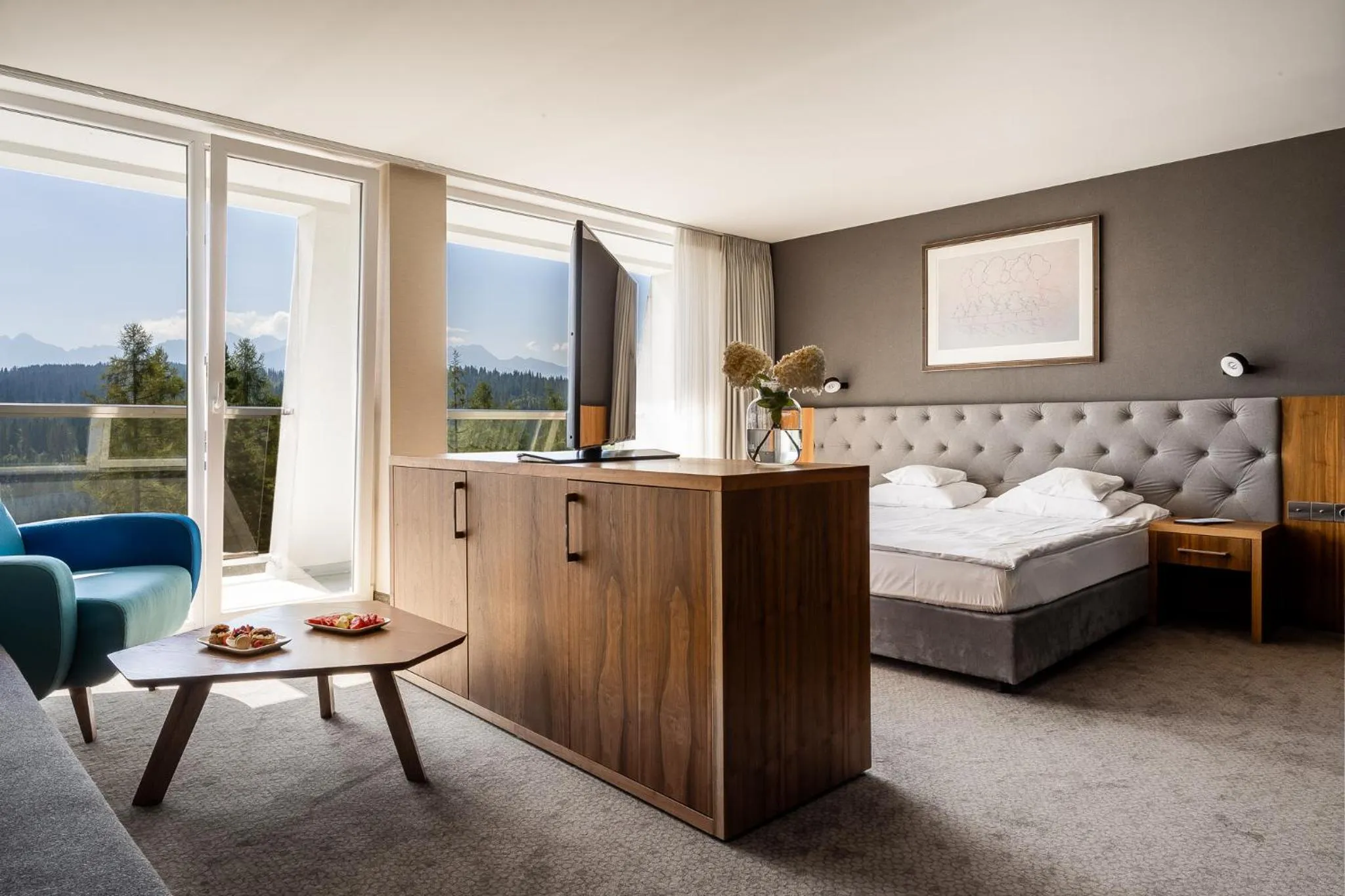 Bed in Hotel HARNAŚ dla dorosłych z widokiem na Tatry - Adults only