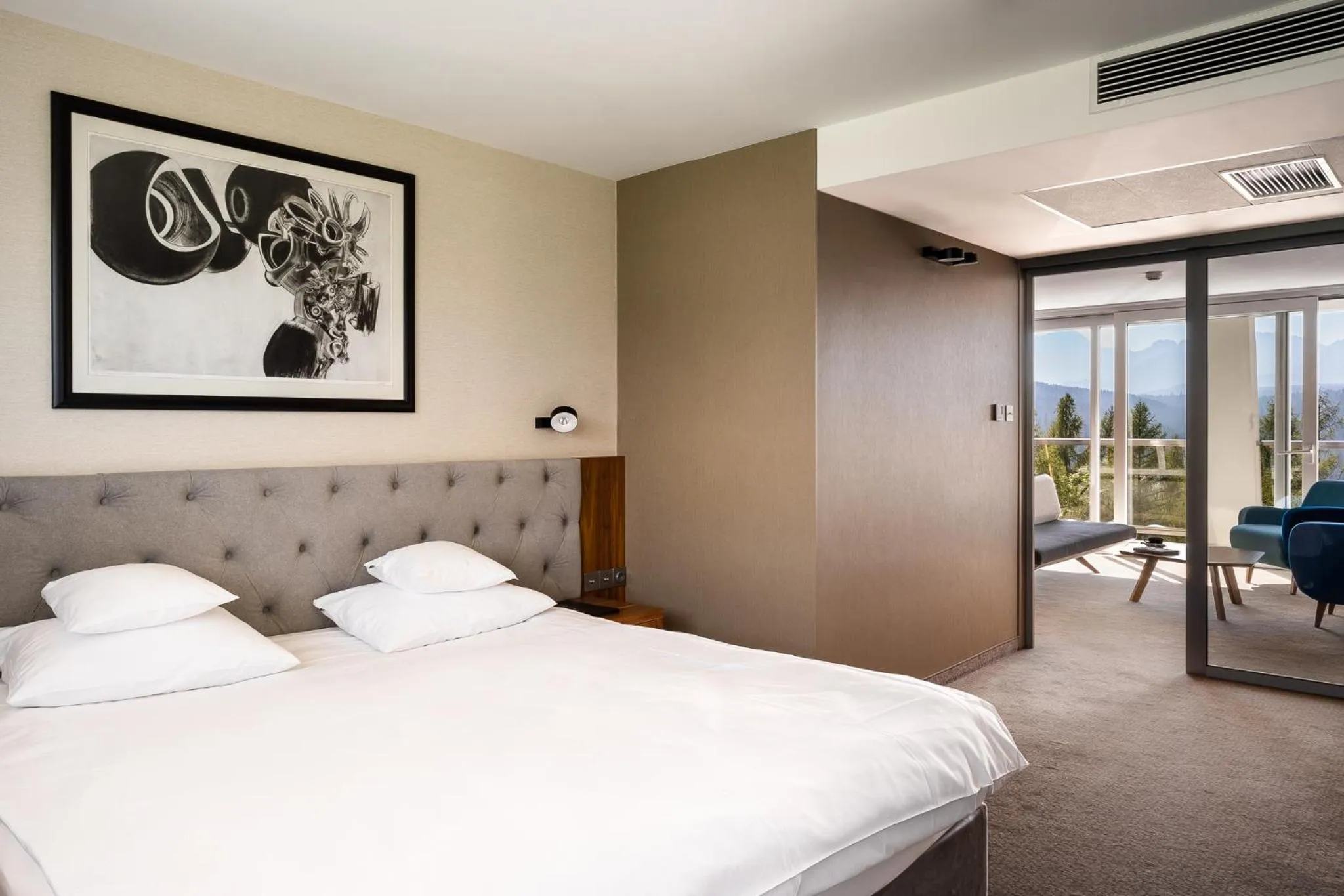 Bed in Hotel HARNAŚ dla dorosłych z widokiem na Tatry - Adults only