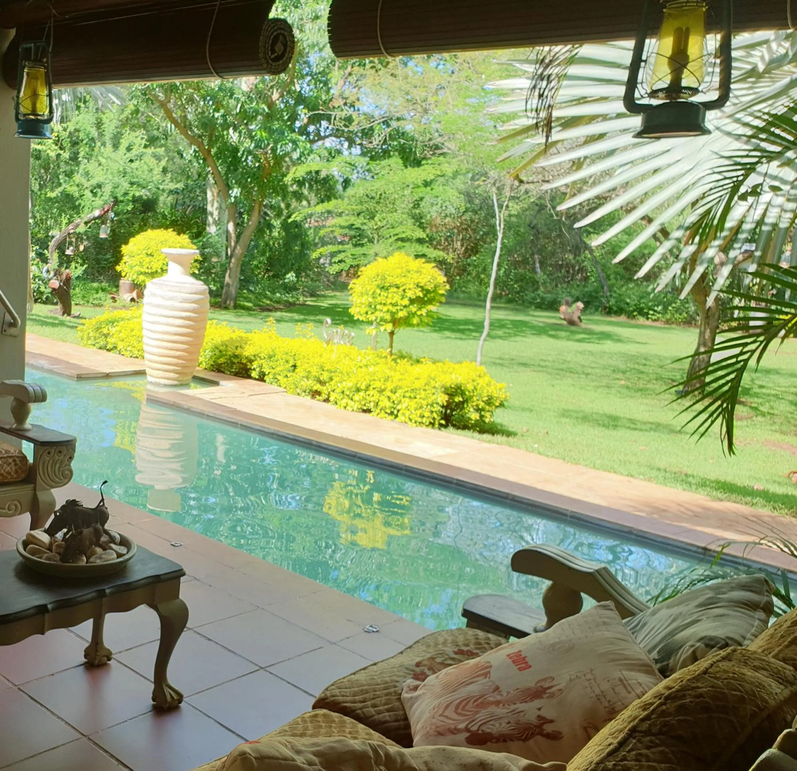 Pool view in Kruger Allo B&B