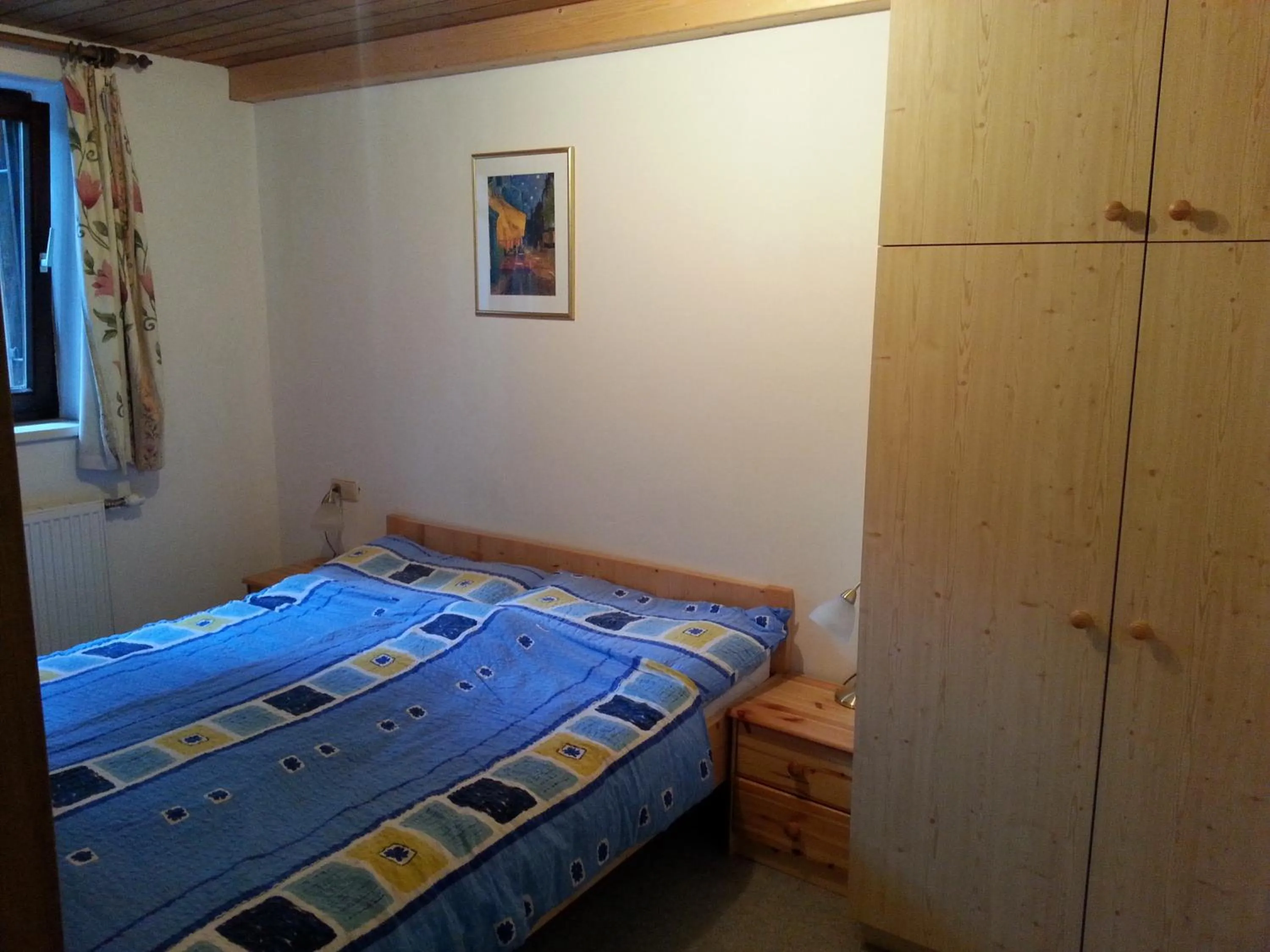 Bedroom in Fichtenblockhütte
