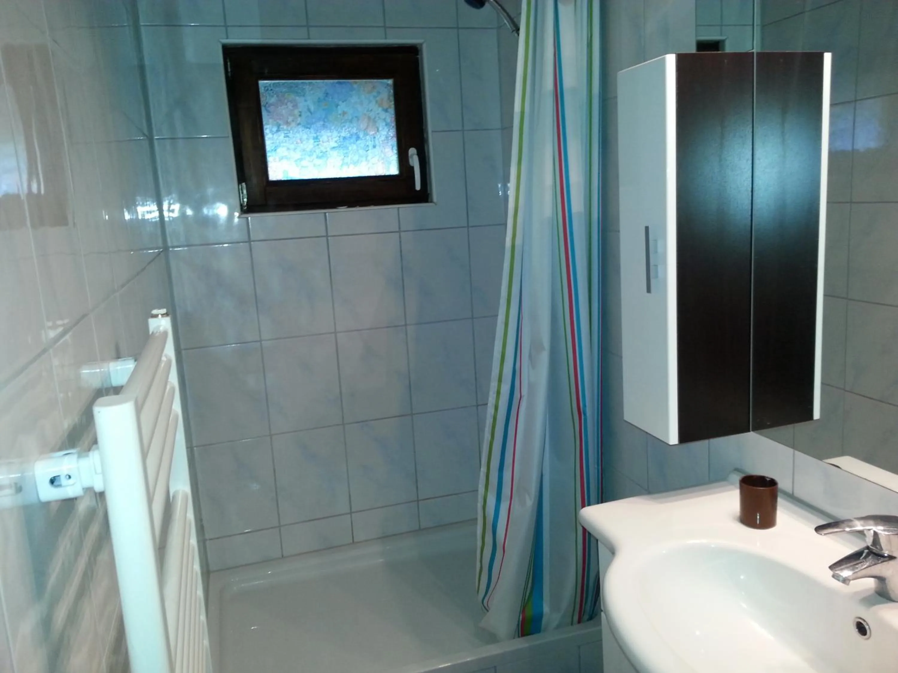 Bathroom in Fichtenblockhütte