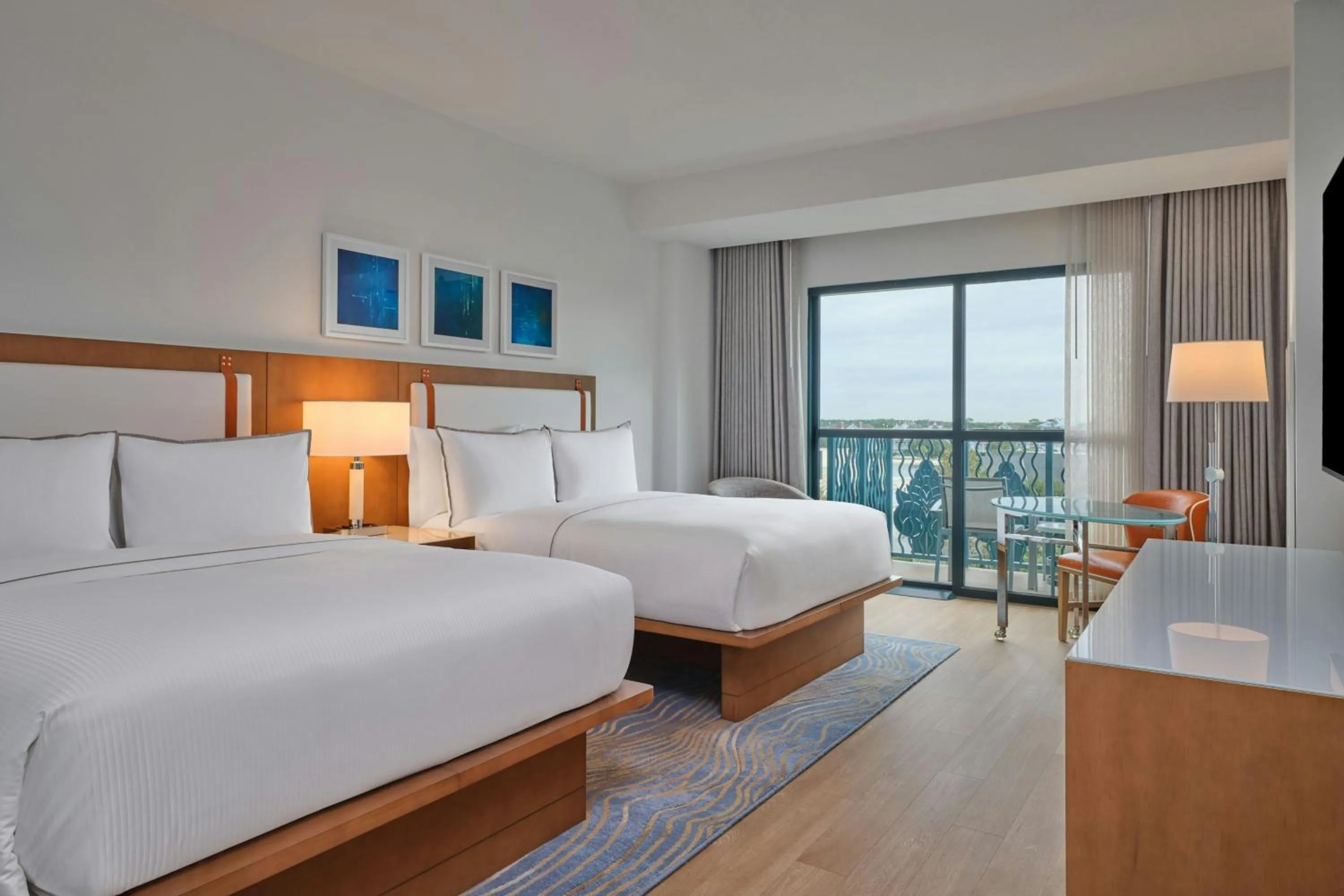 Photo of the whole room, Bed in Walt Disney World Swan