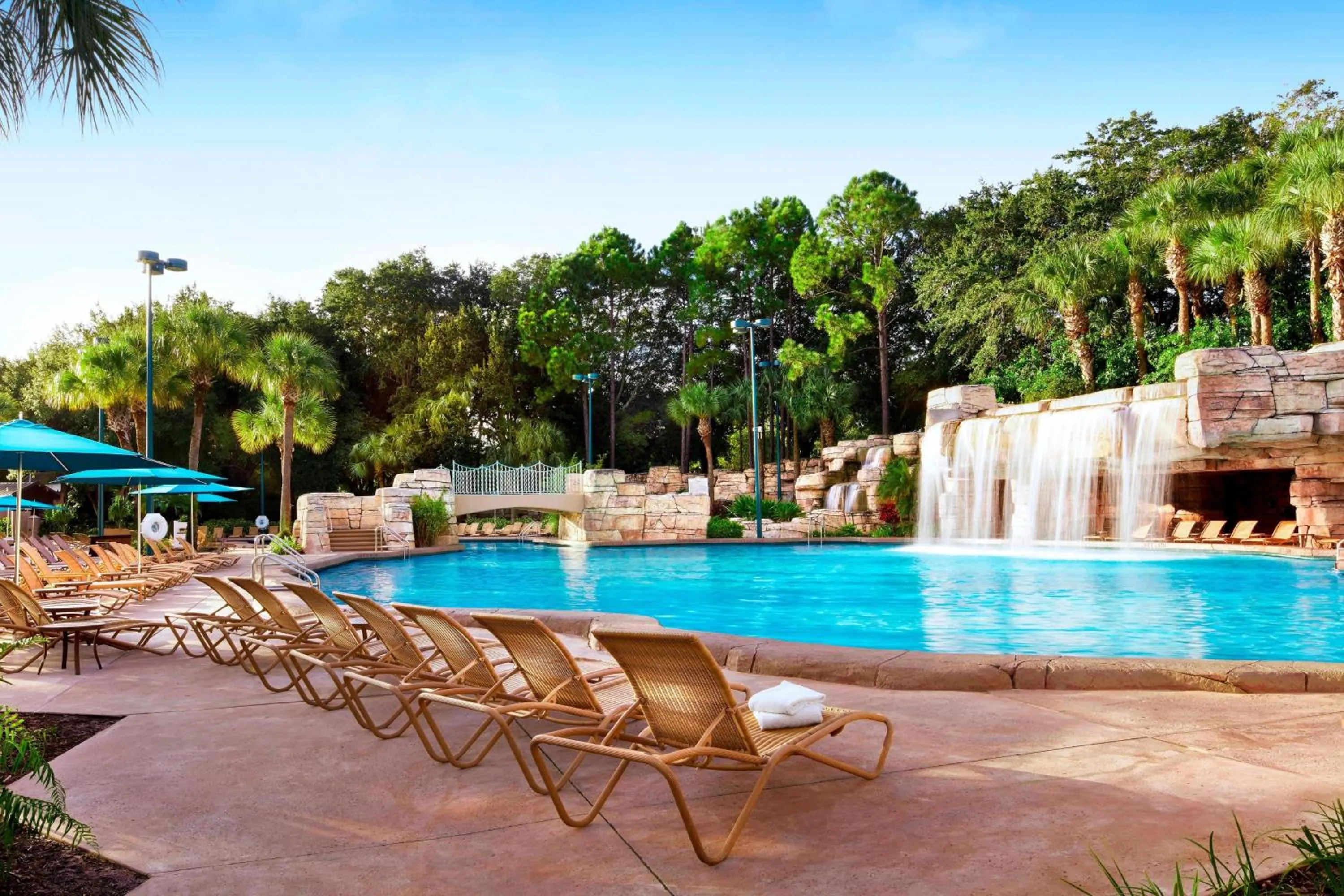 Swimming pool in Walt Disney World Swan