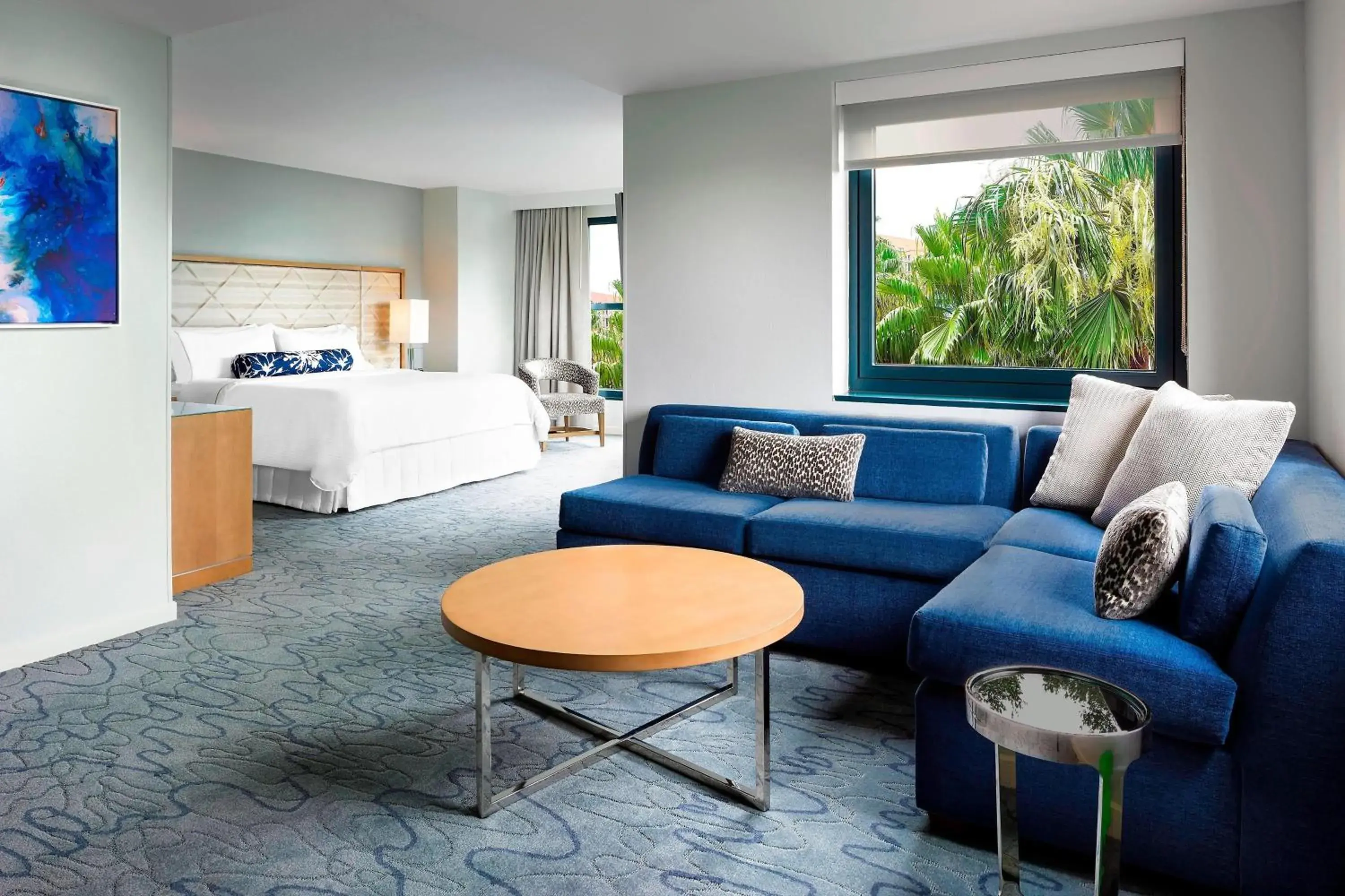 Deluxe Alcove King, Suite, 1 King, Sofa bed, Resort view (Includes Early Entry To Disney Theme Parks) in Walt Disney World Swan Deluxe Alcove King, Suite, 1 King, Sofa bed, Resort view (Includes Early Entry To Disney Theme Parks) in Walt Disney World Swan