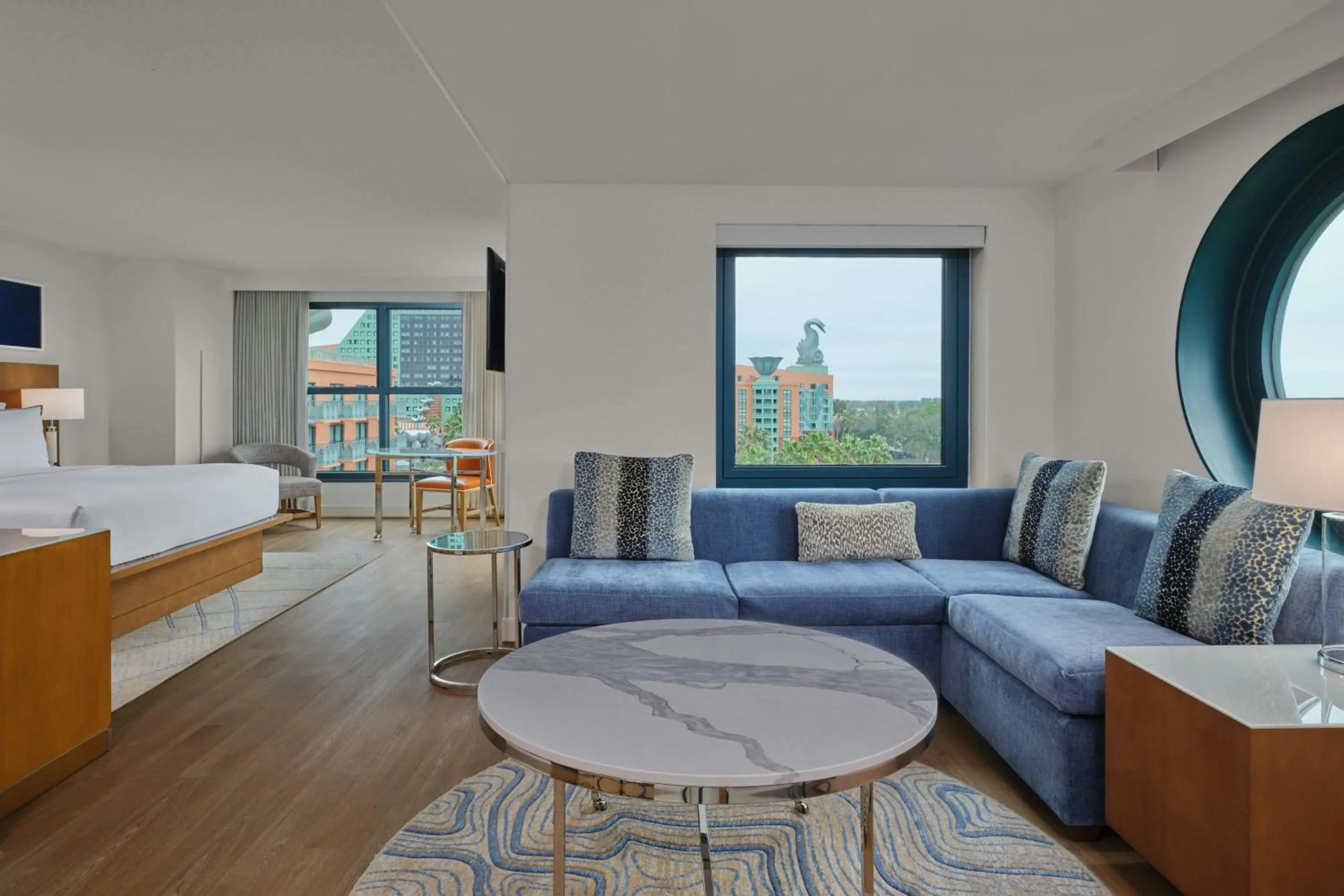 Bedroom, Bed in Walt Disney World Swan