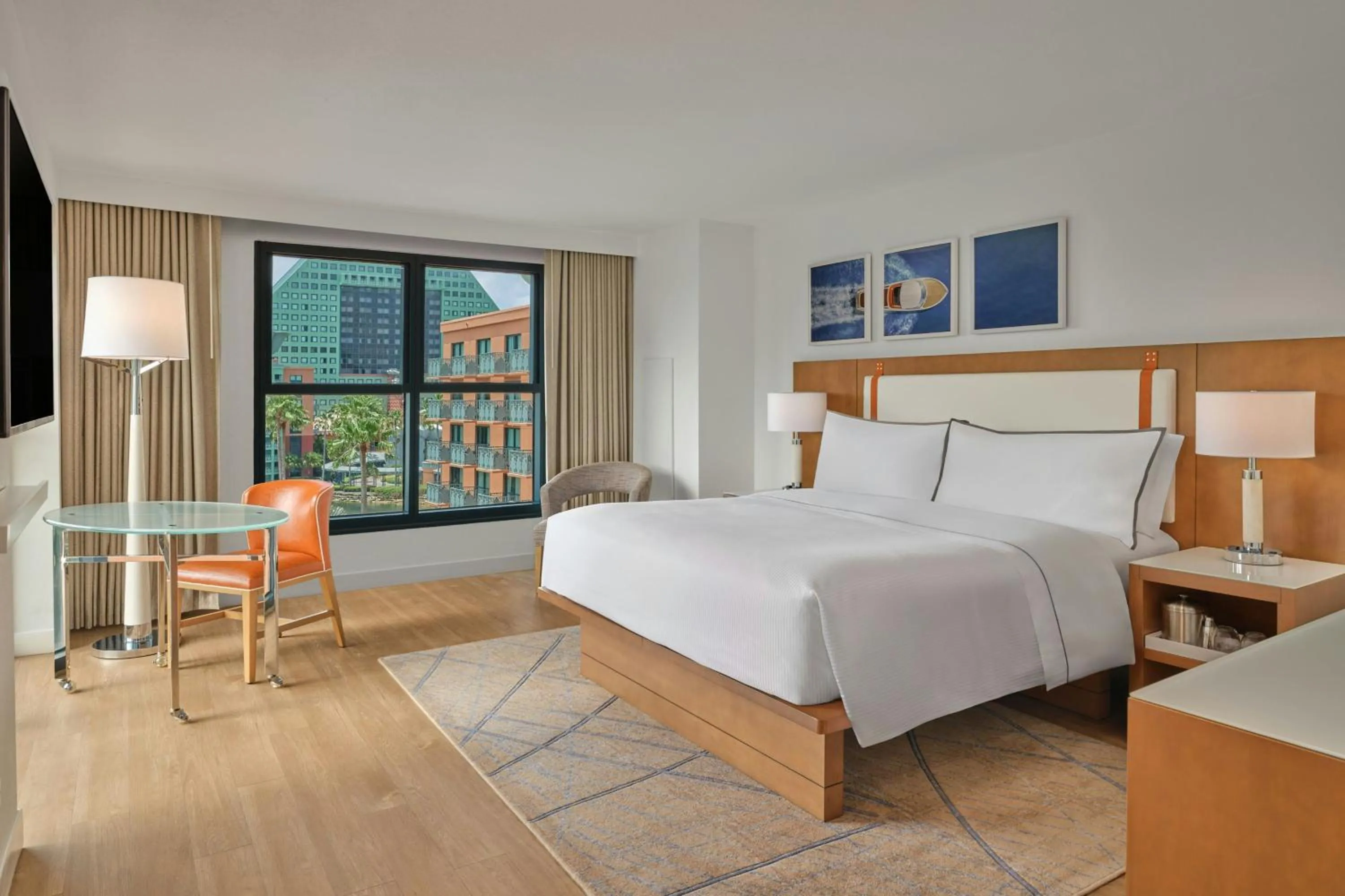 Bed in Walt Disney World Swan