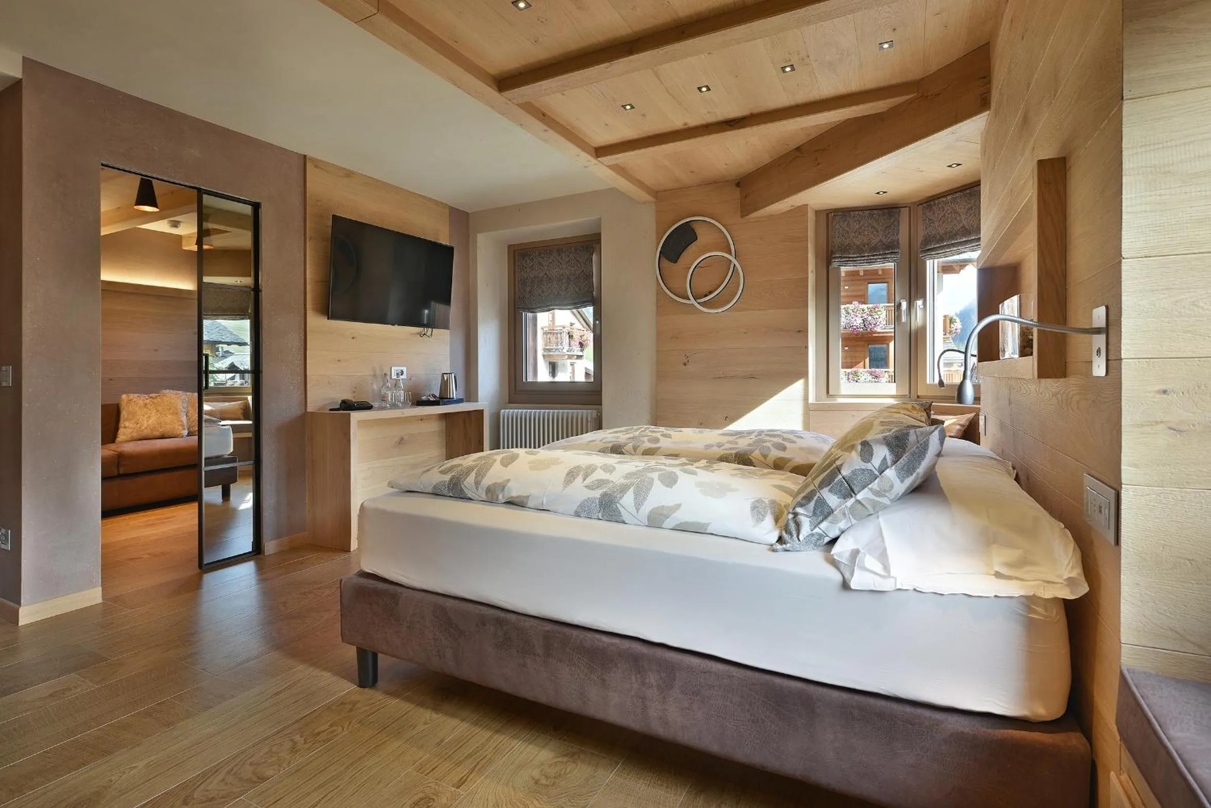 Living room, Bed in Hotel Compagnoni