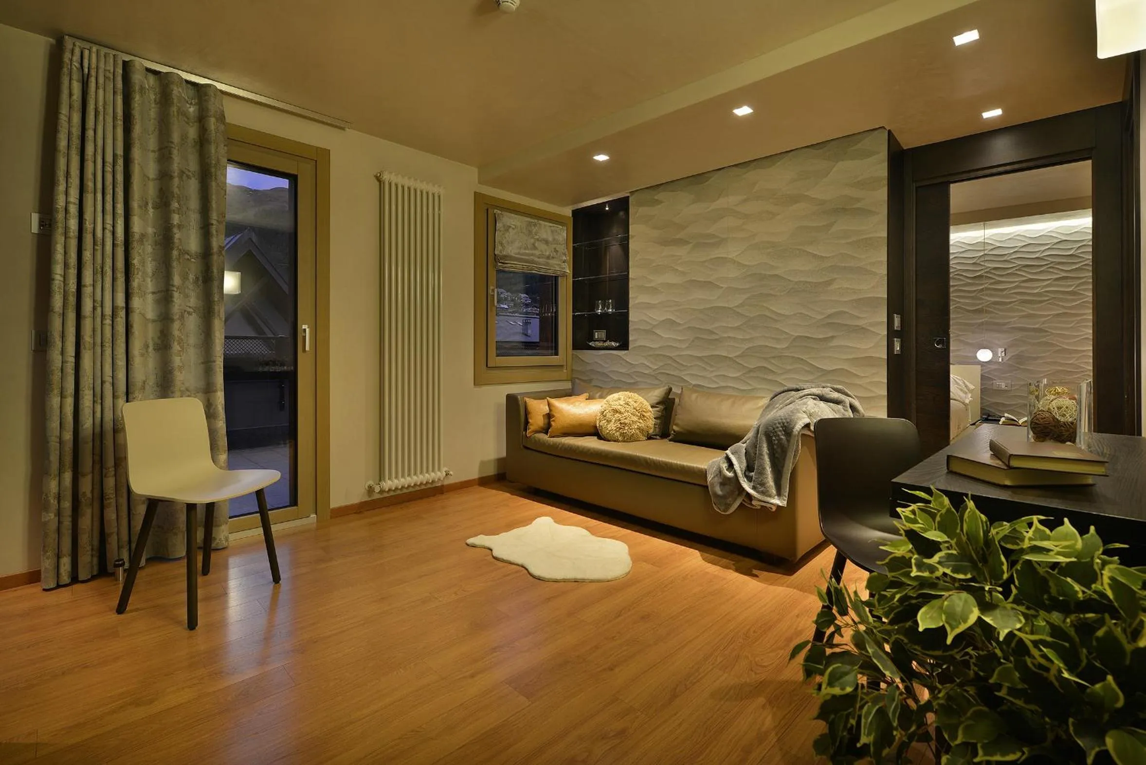 Living room, Bed in Hotel Compagnoni