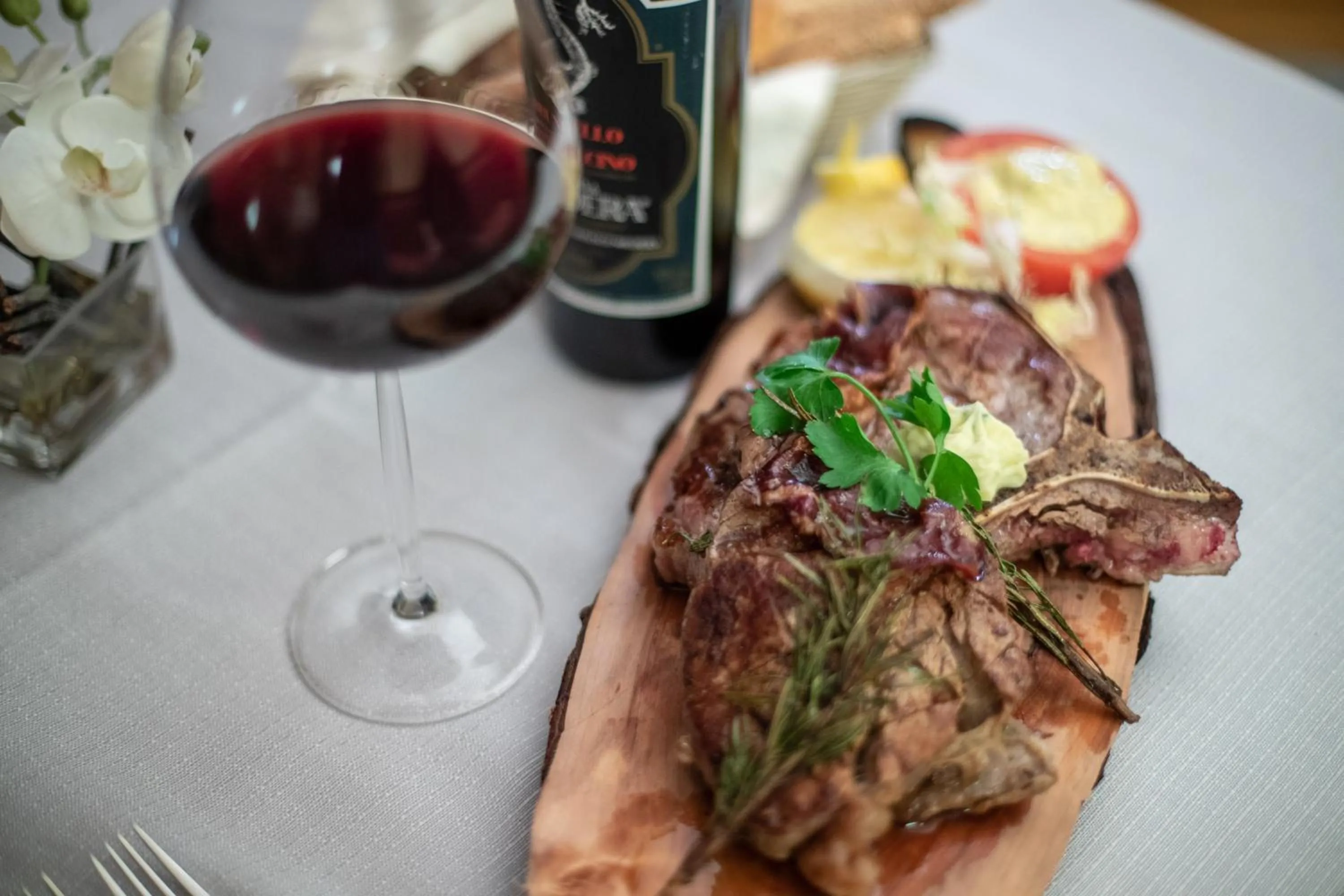 Food close-up in Hotel Compagnoni