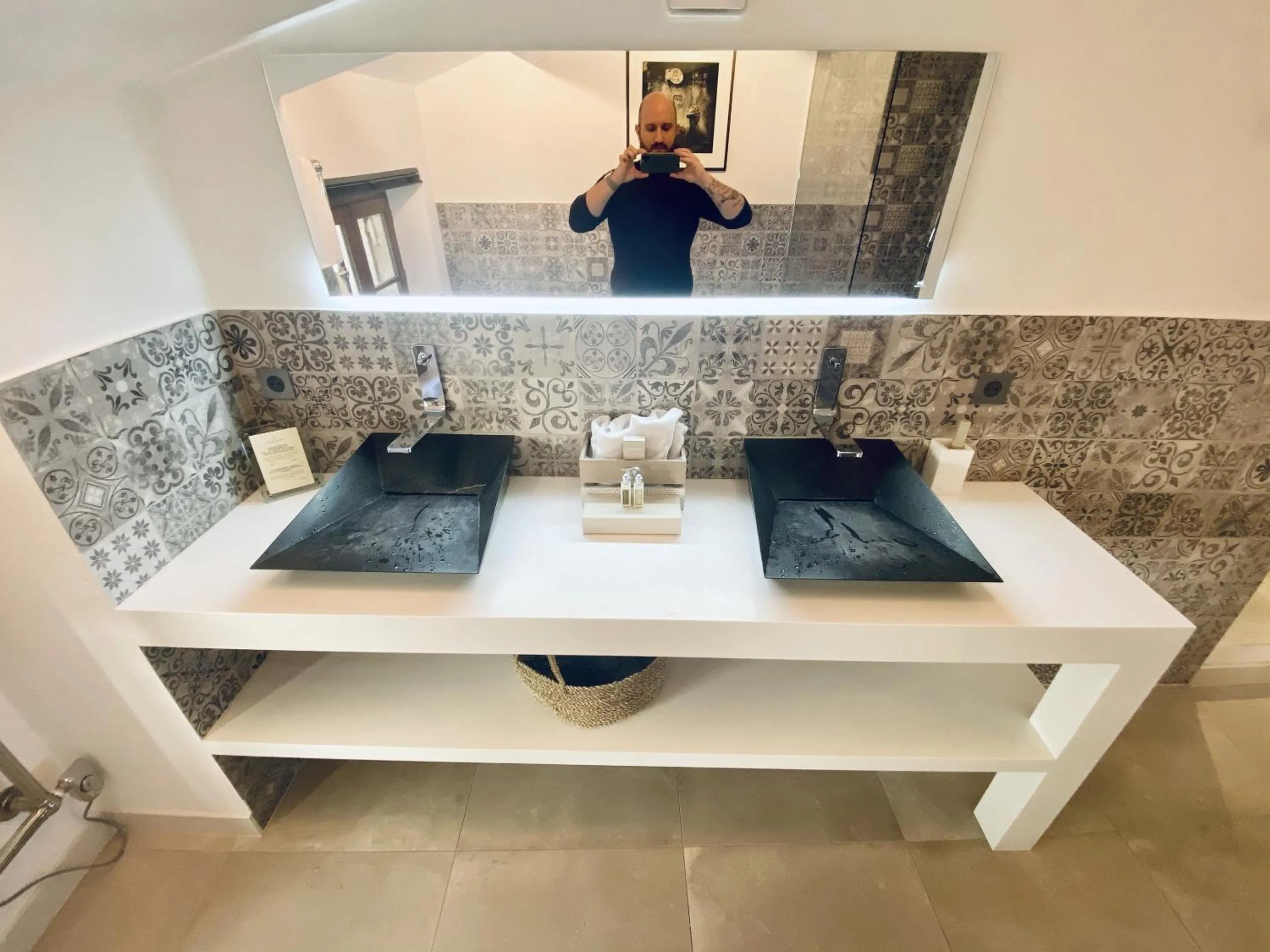 Bathroom in Hostellerie de la fontaine