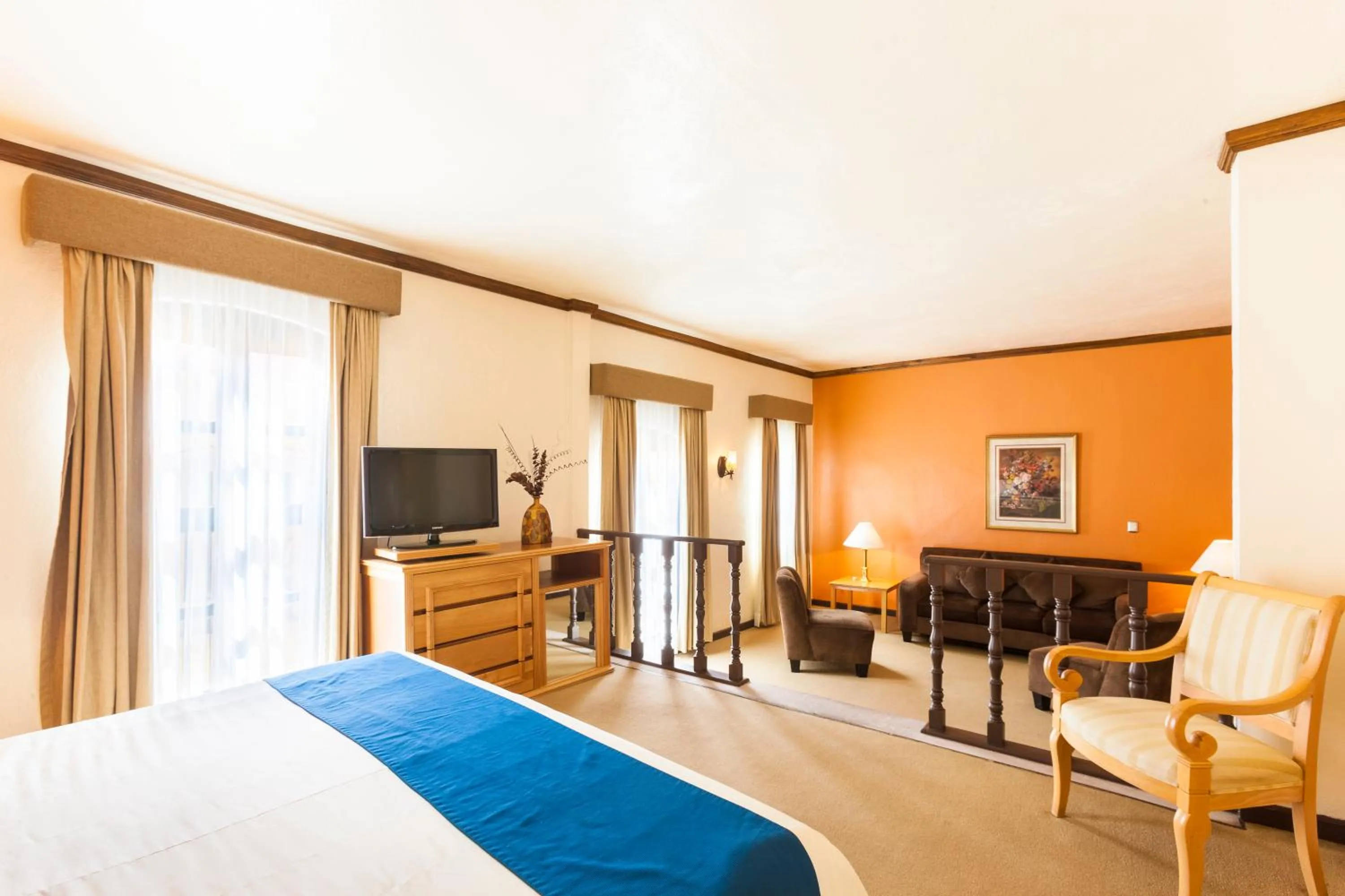 Decorative detail, Bed in Hotel Meson de Jobito