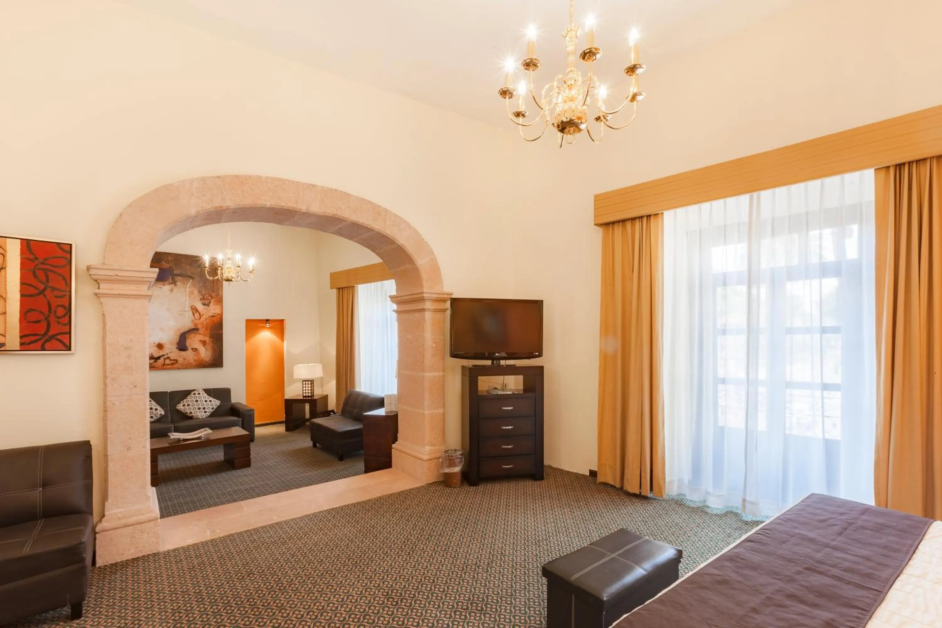 Photo of the whole room, Bed in Hotel Meson de Jobito