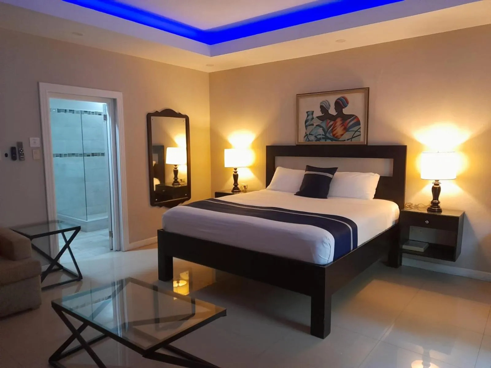 Bed in Christar Villas Hotel