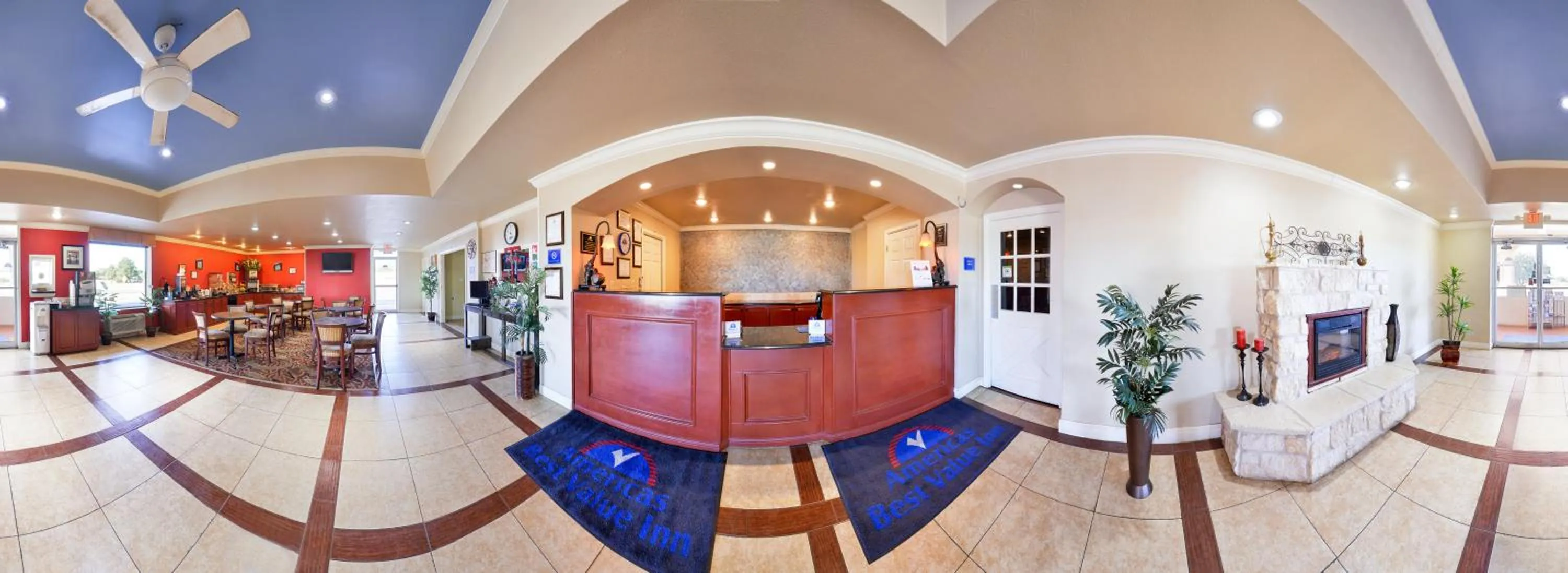 Decorative detail in Americas Best Value Inn Lubbock East