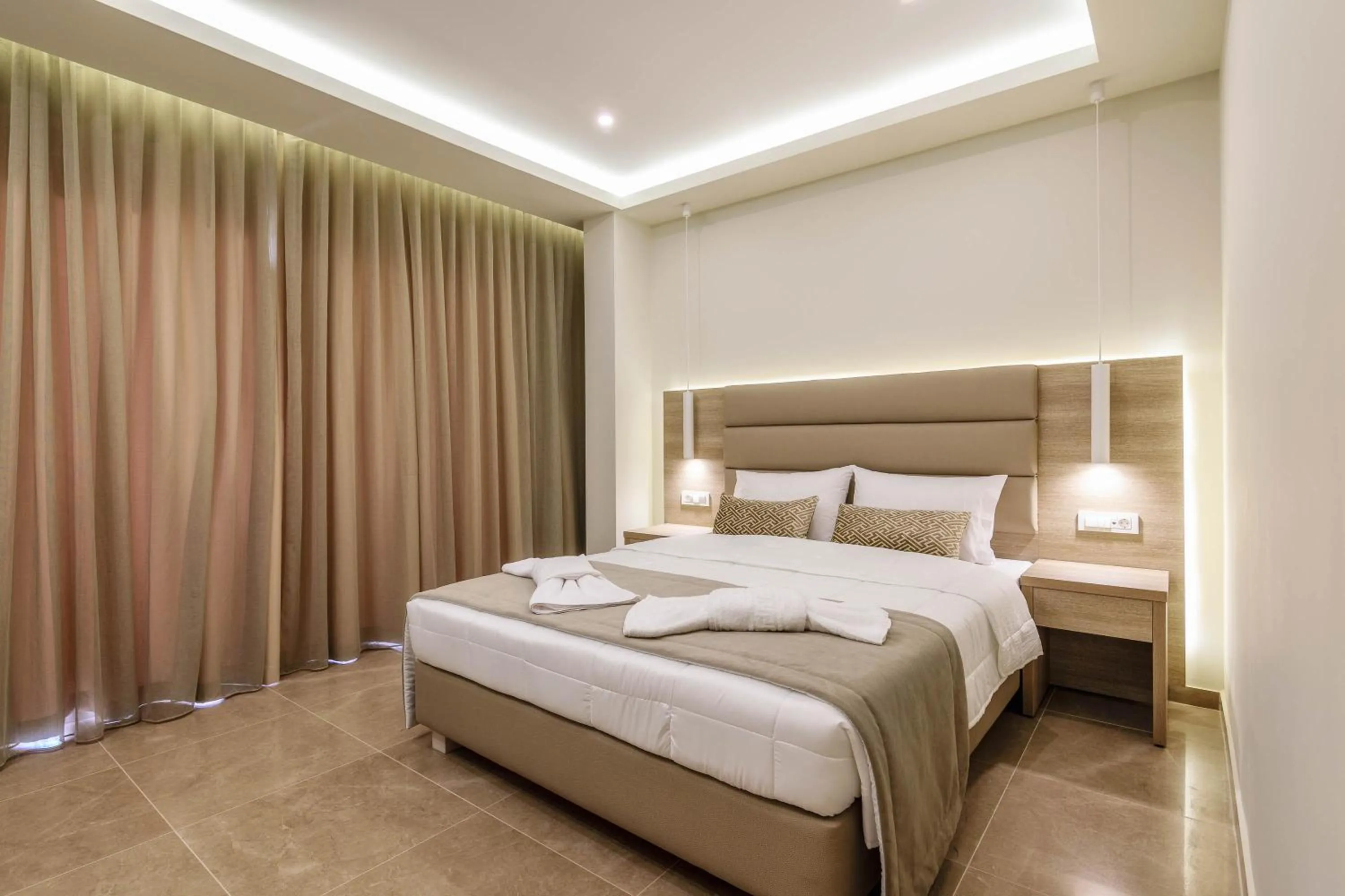 Bed in Remezzo Studios & Apartments