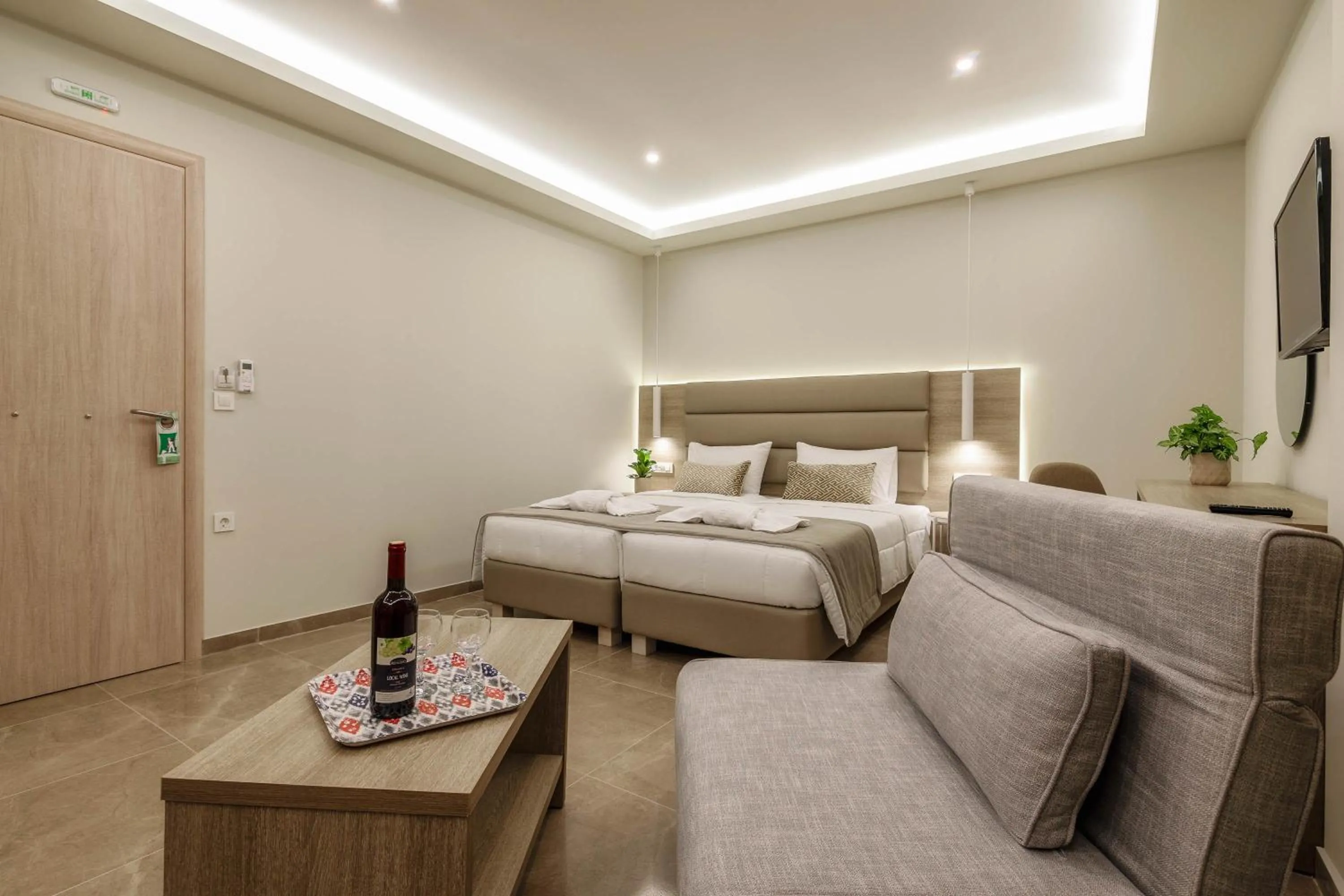 Bed in Remezzo Studios & Apartments