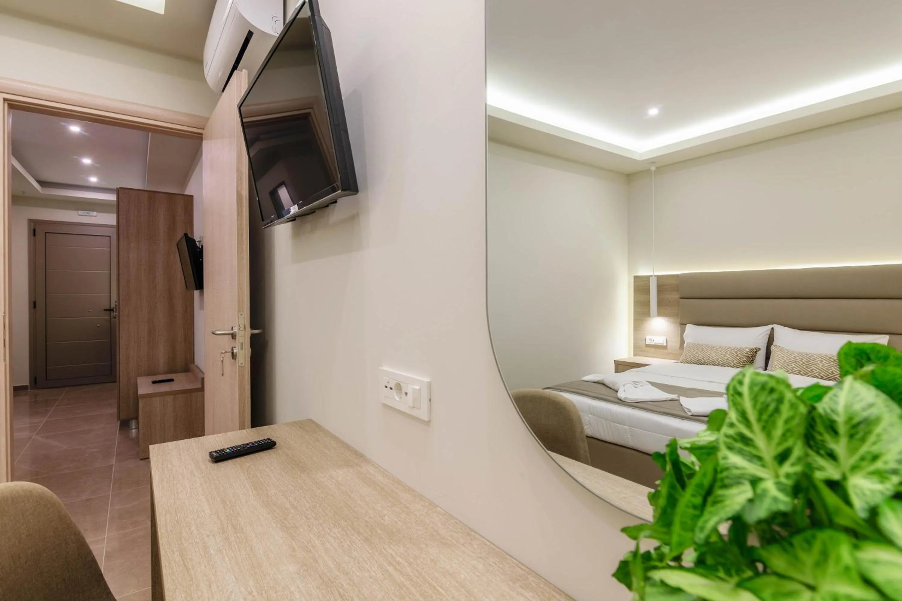 Bed in Remezzo Studios & Apartments