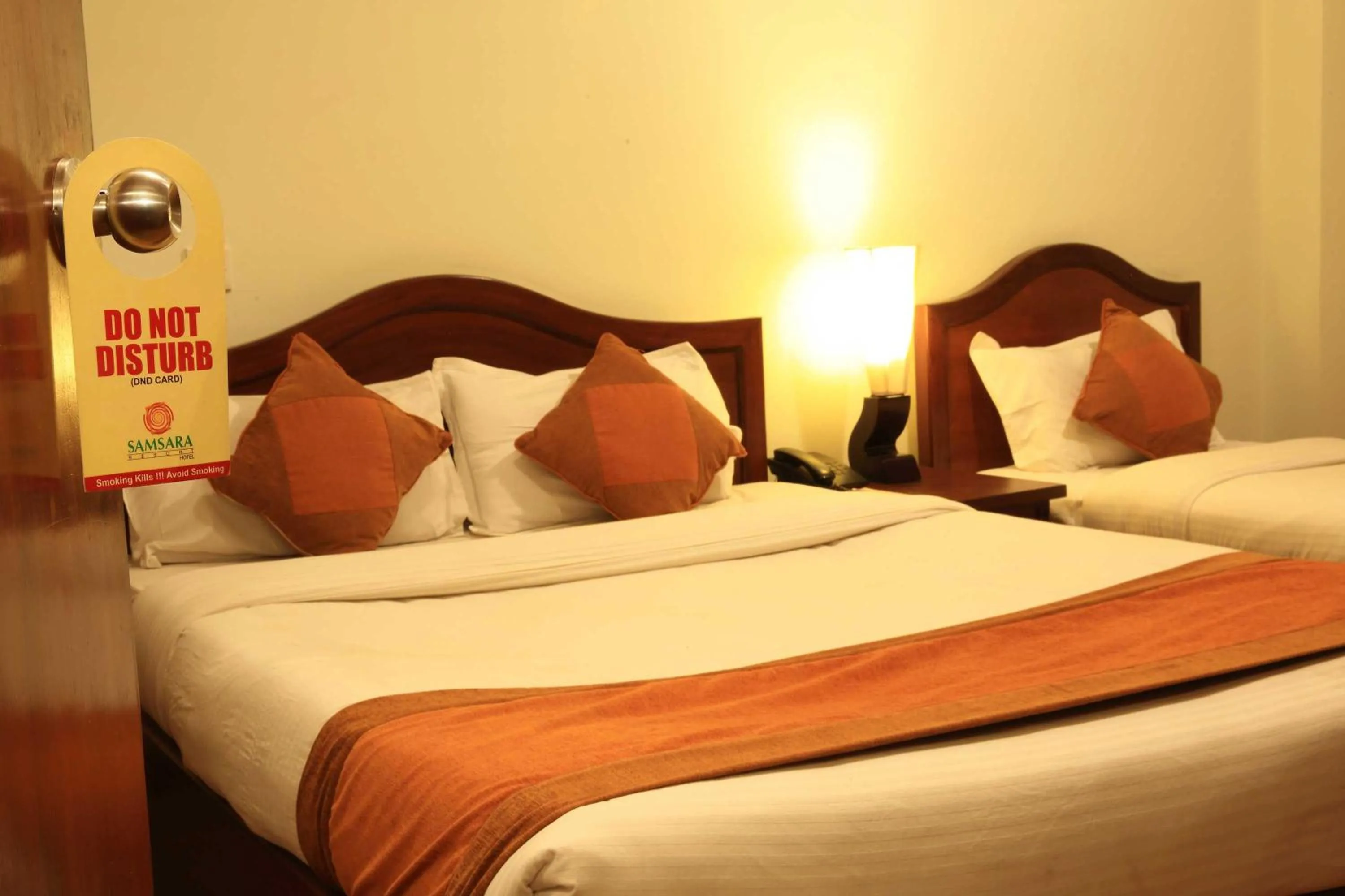 Bed in Samsara Boutique Hotel