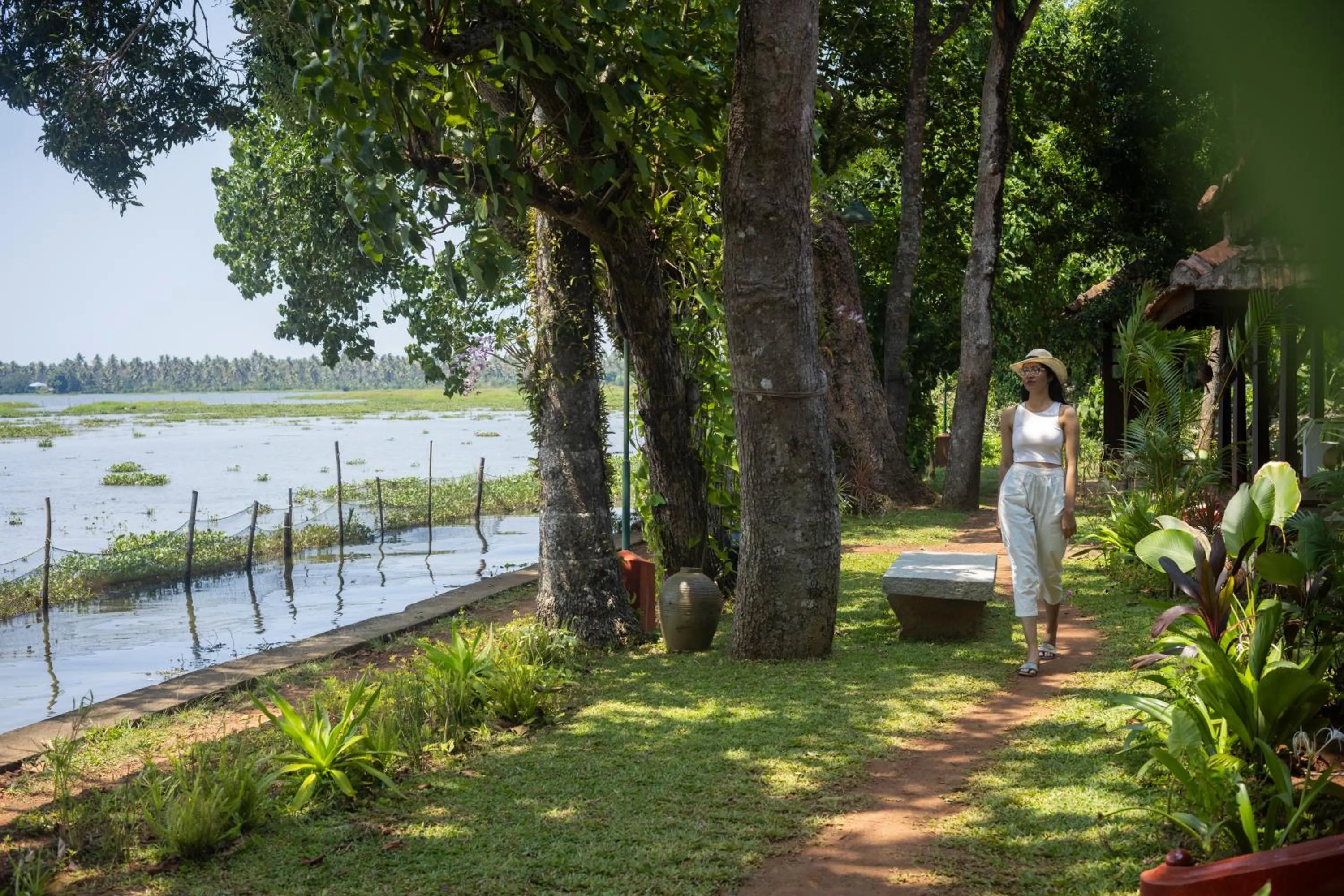 Garden view in Coconut Lagoon Kumarakom - A CGH Earth Experience